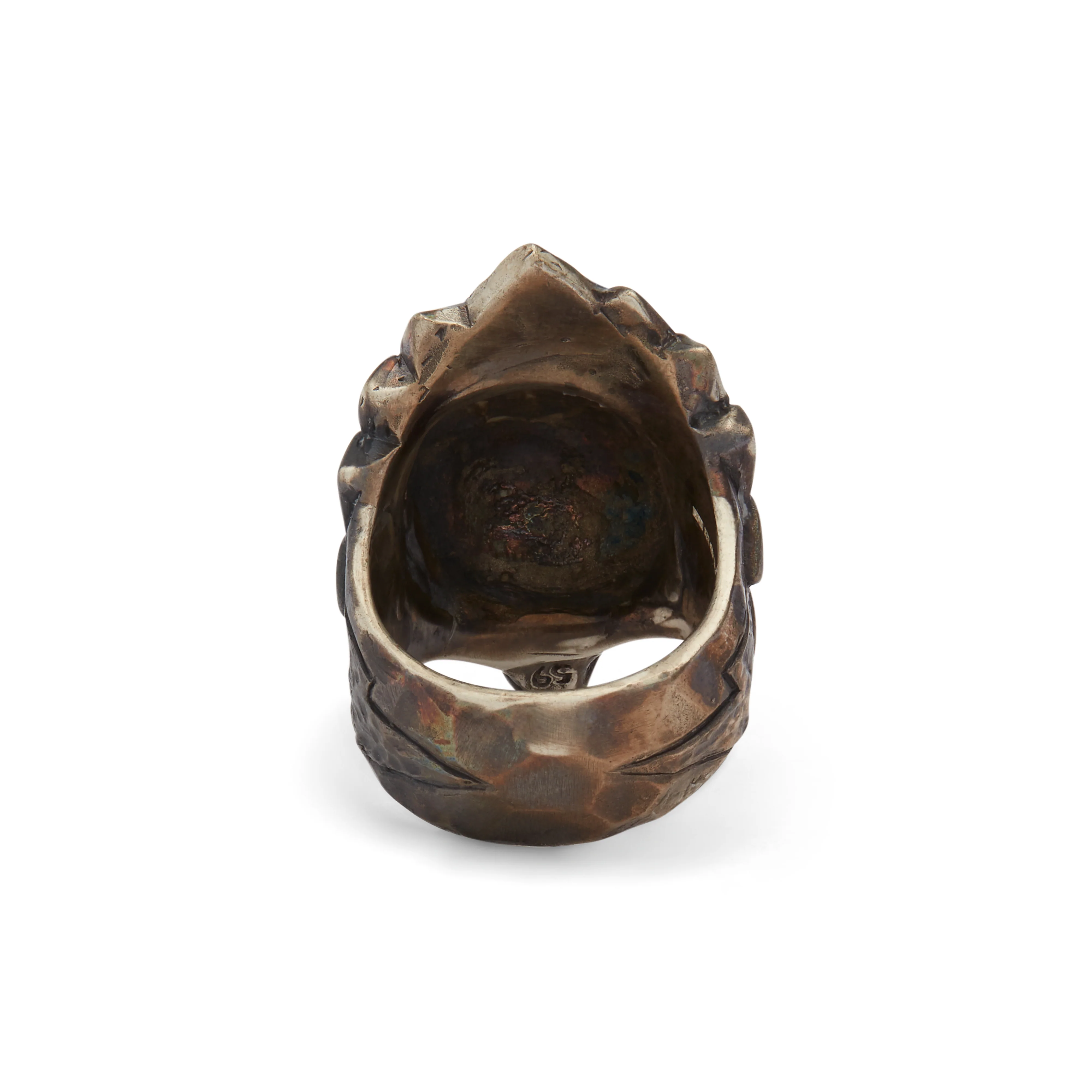 13 Lucky Monkey - Men's Hayabusa Ring - (Silver) - Image 3