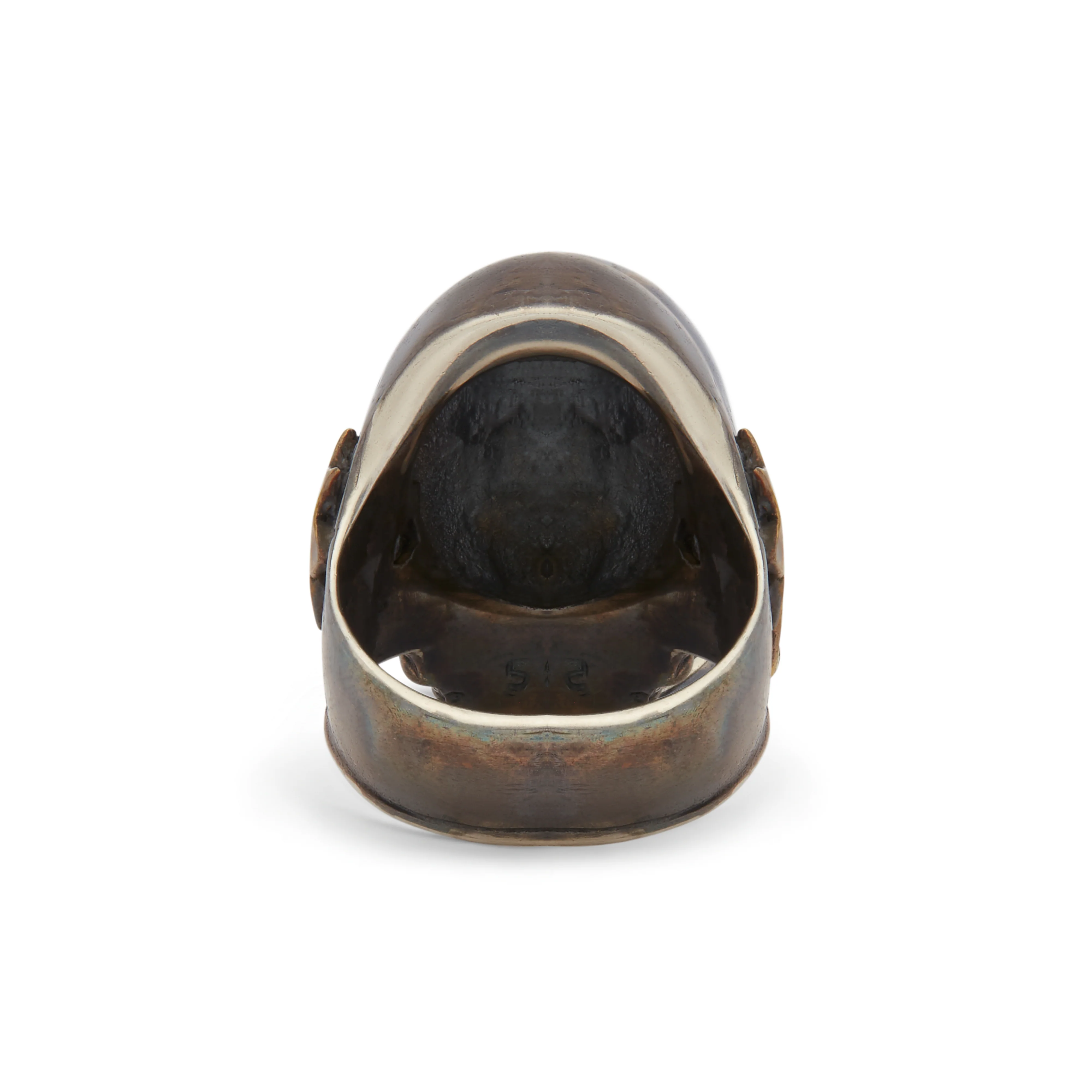 13 Lucky Monkey - Men's Chimp Rider Ring - (Silver) - Image 3