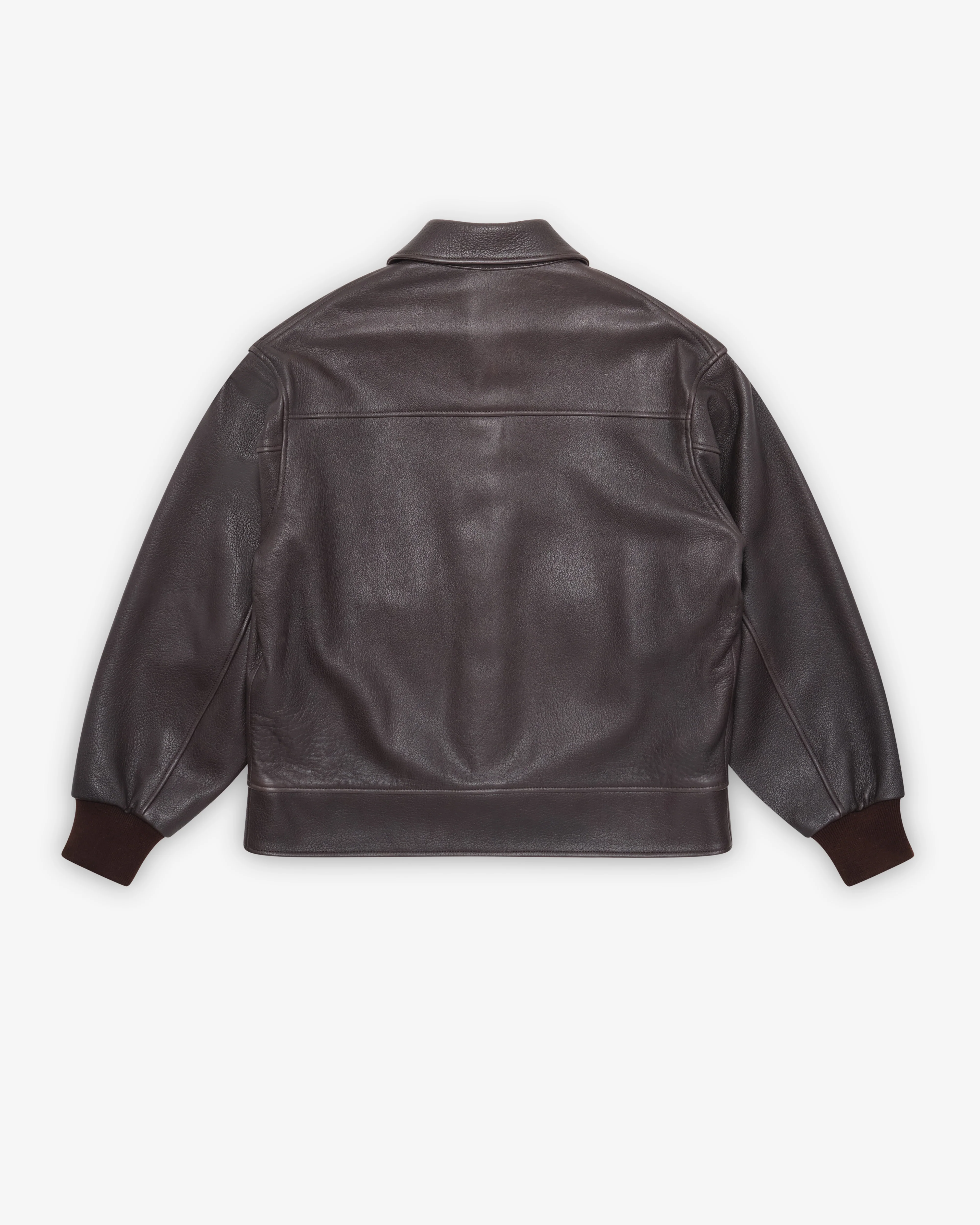 A.Presse - Men's A-1 Flight Jacket - (Brown) - Image 2