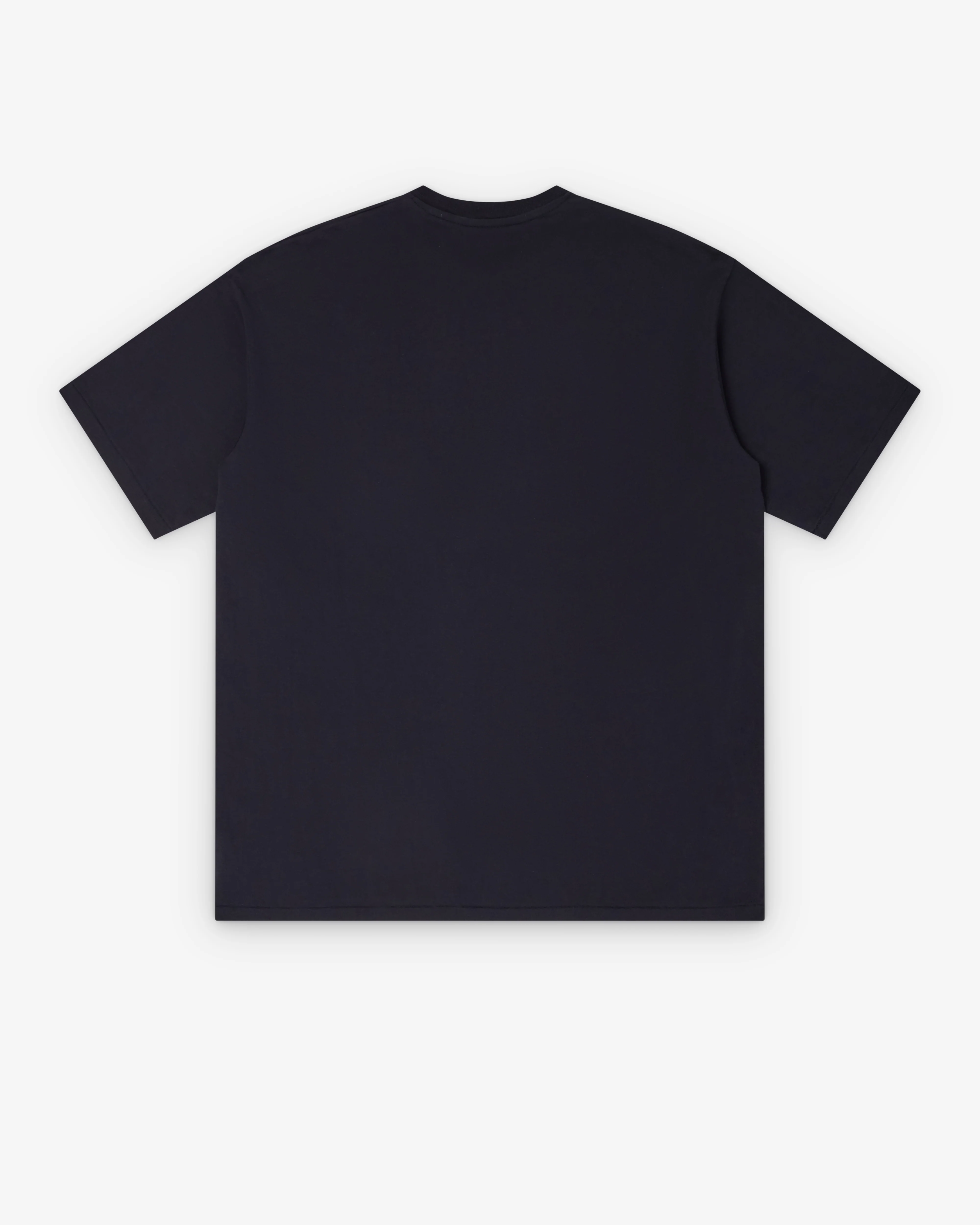 A.Presse - Men's Cashmere Blend Short Sleeve T-Shirt - (Dark Navy) - Image 2