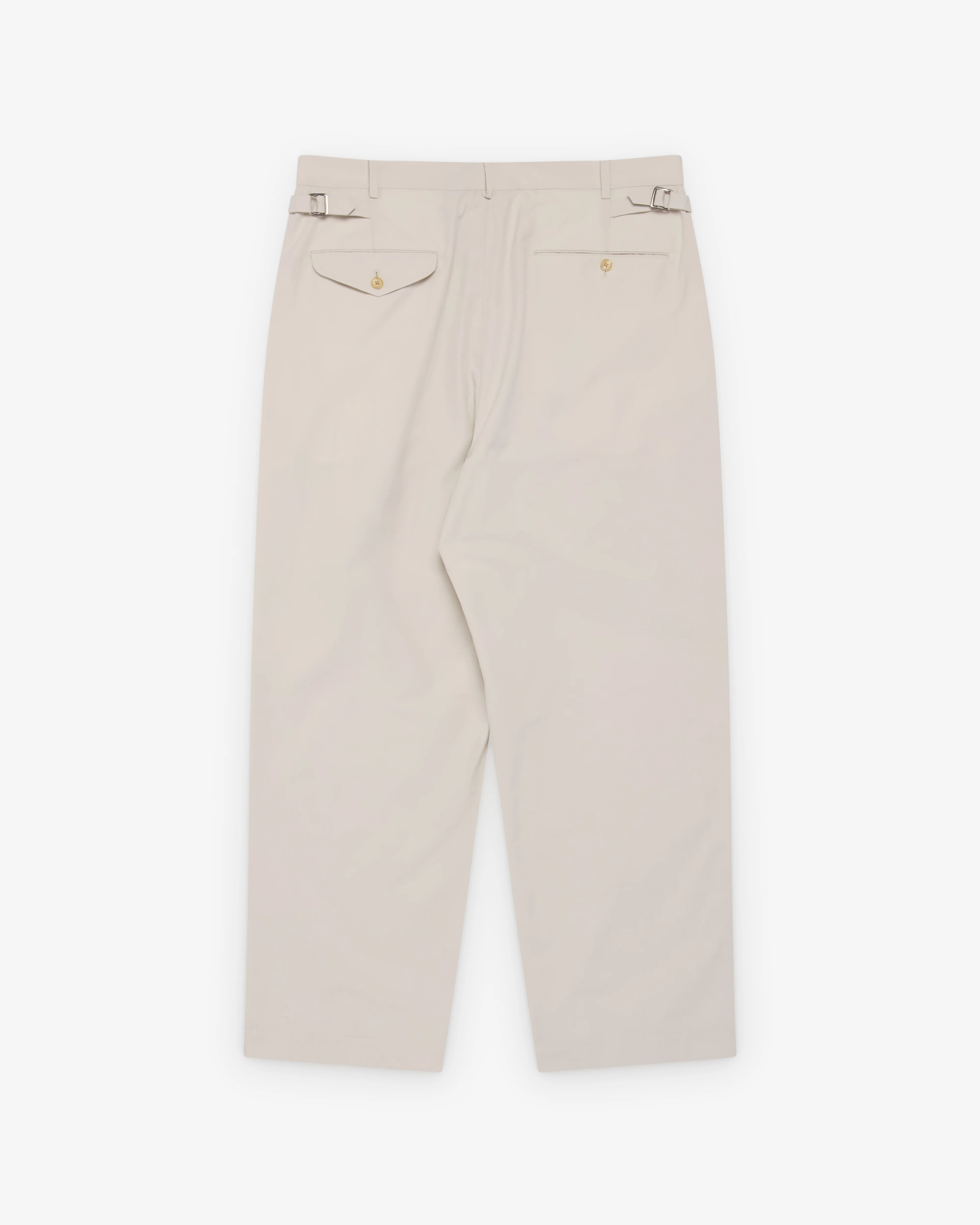 A.Presse - Men's High Density Weather Cloth Trousers - (Ecru) - Image 2
