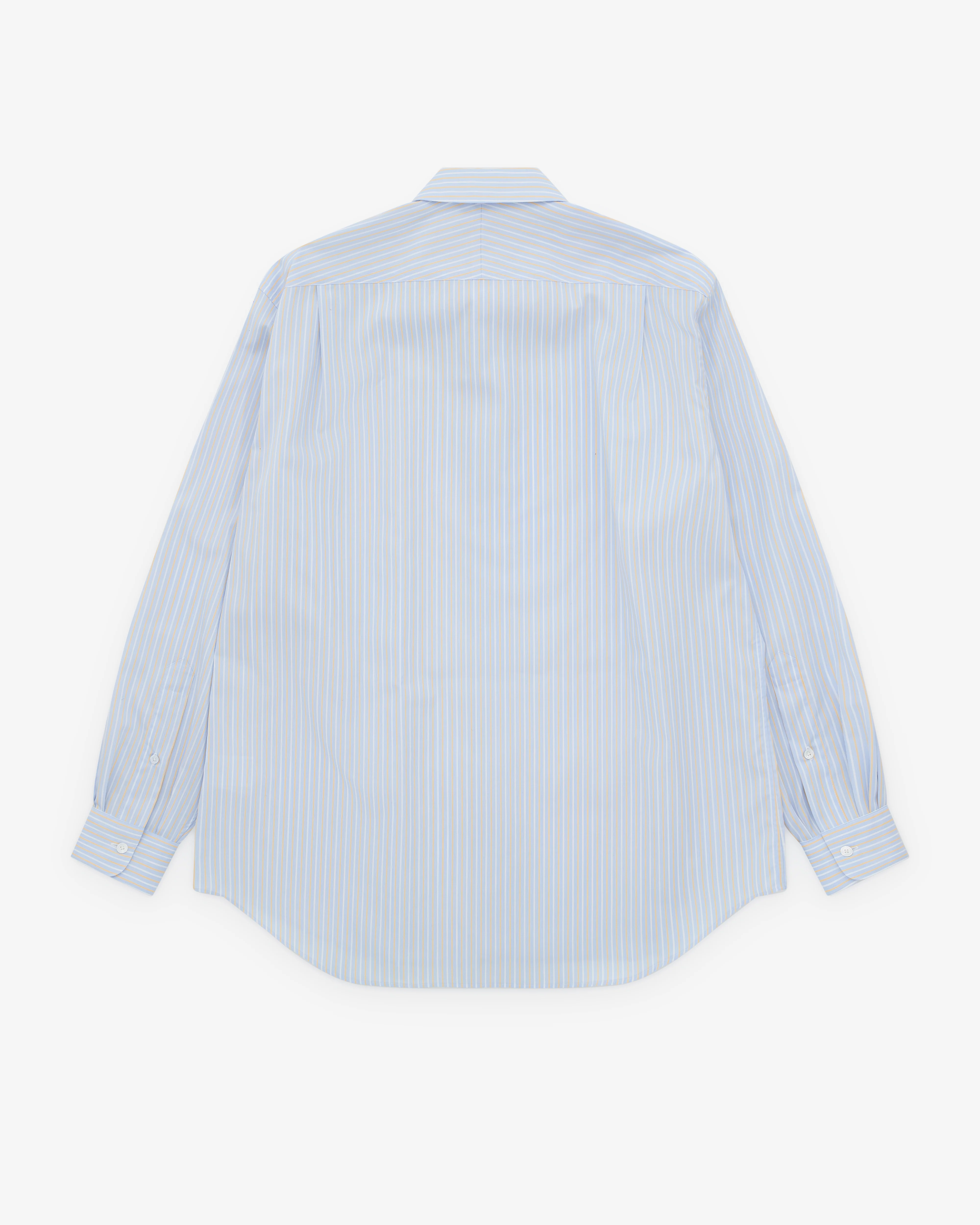 A.Presse - Men’s Regular Collar Shirt - (Sax) - Image 2