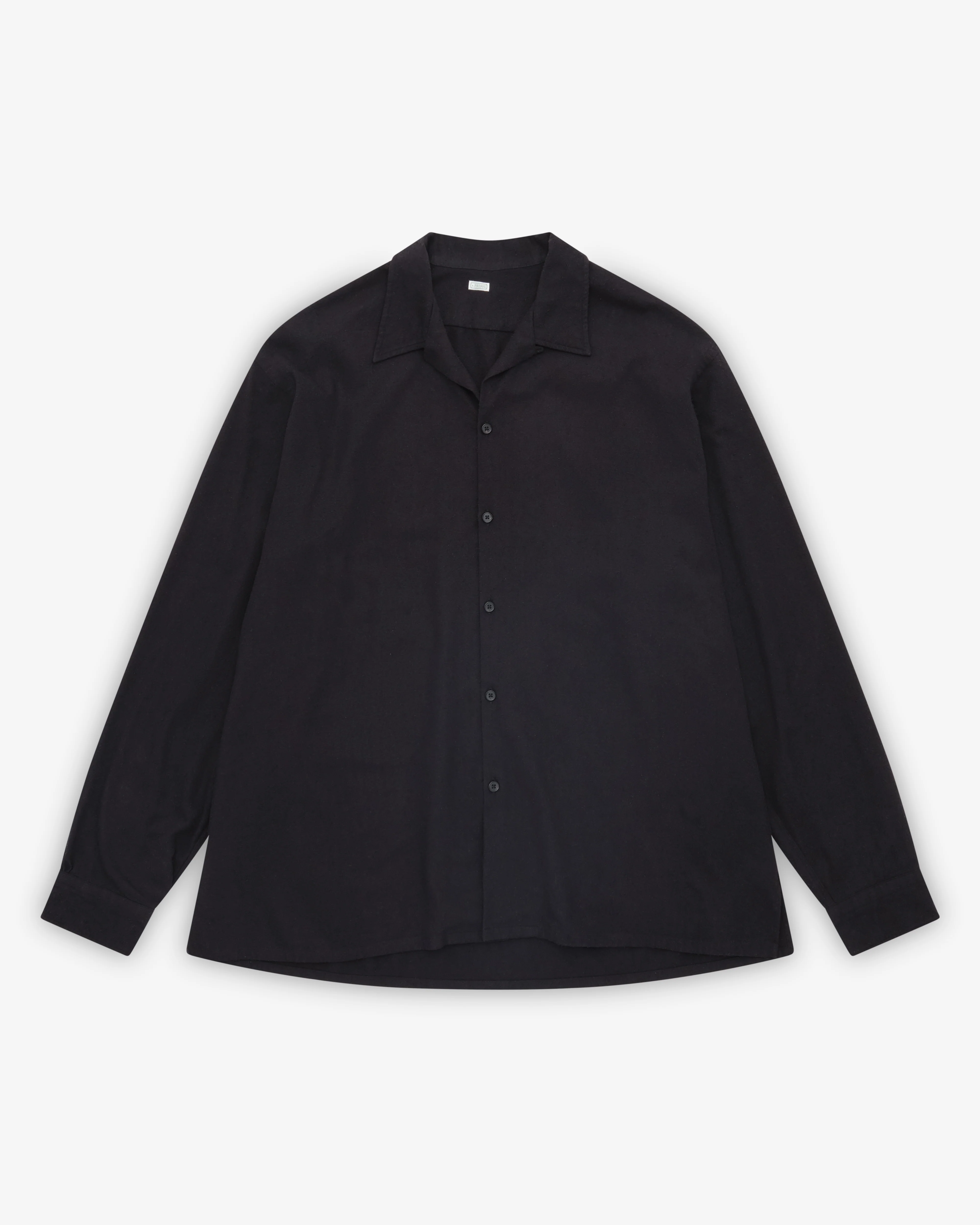 A.Presse - Men's Loop Collar Shirt - (Black)