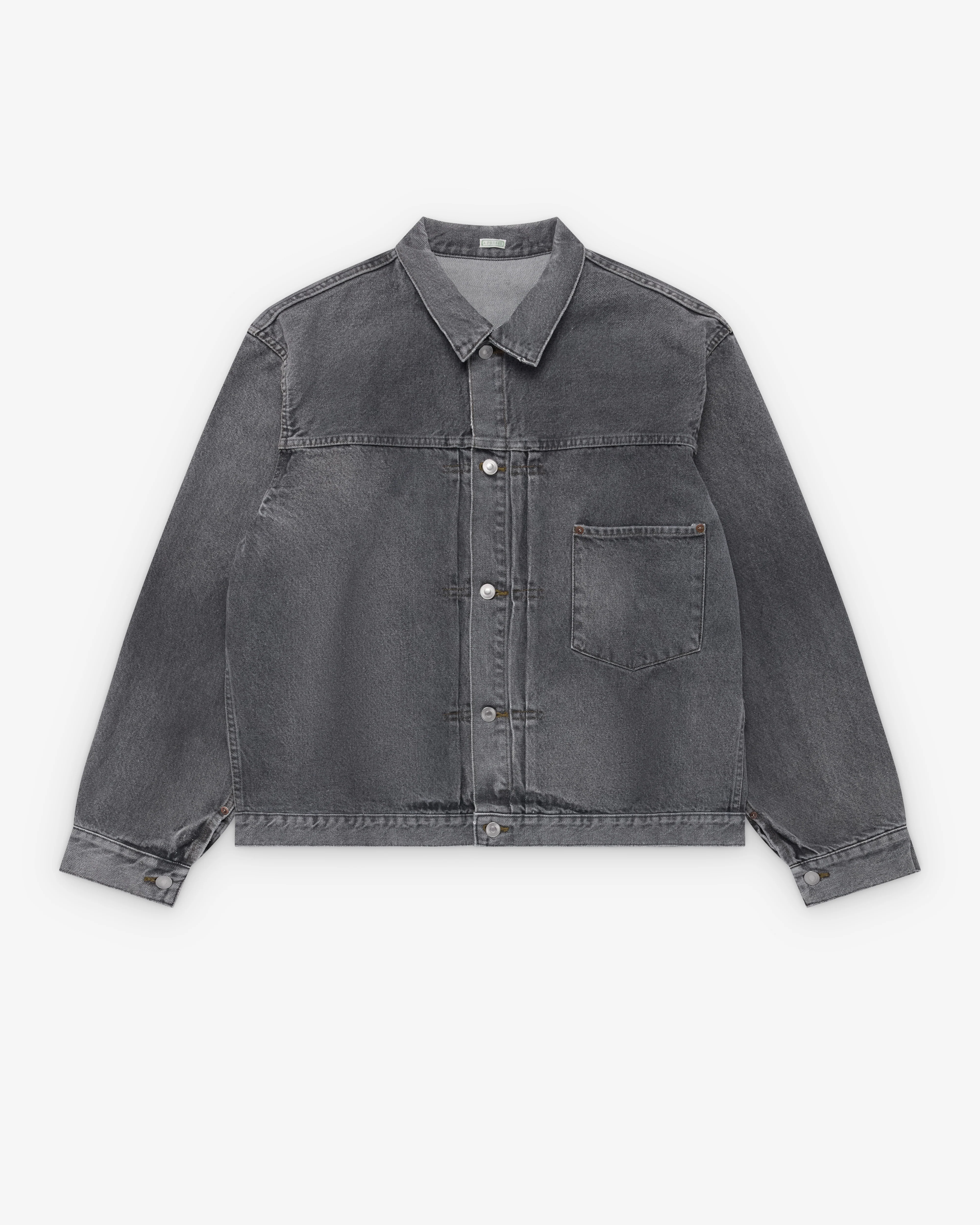 A.Presse - Men's Vintage Denim Jacket - (Gray)