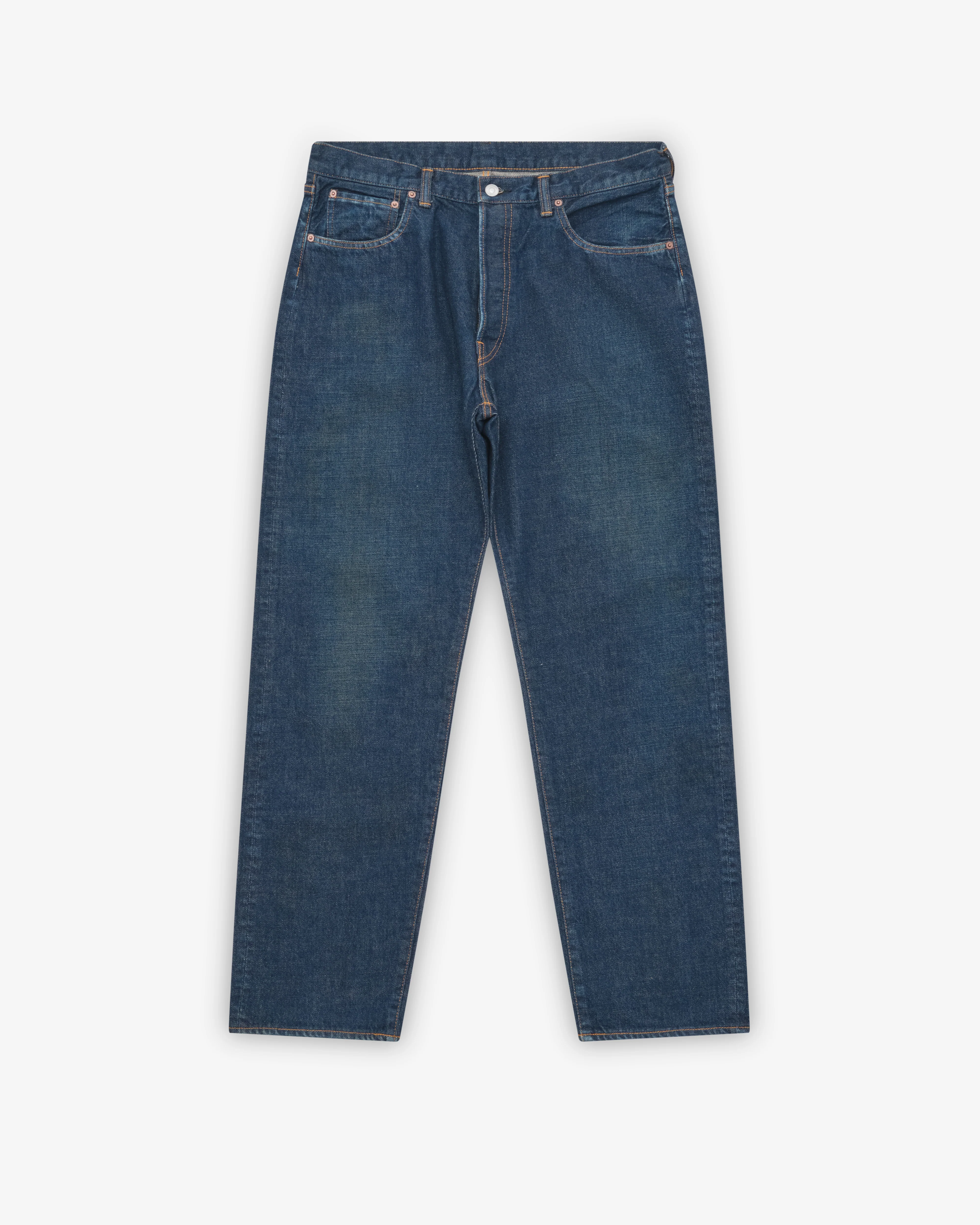 A.Presse - Men's Washed Denim Pants - (Indigo)
