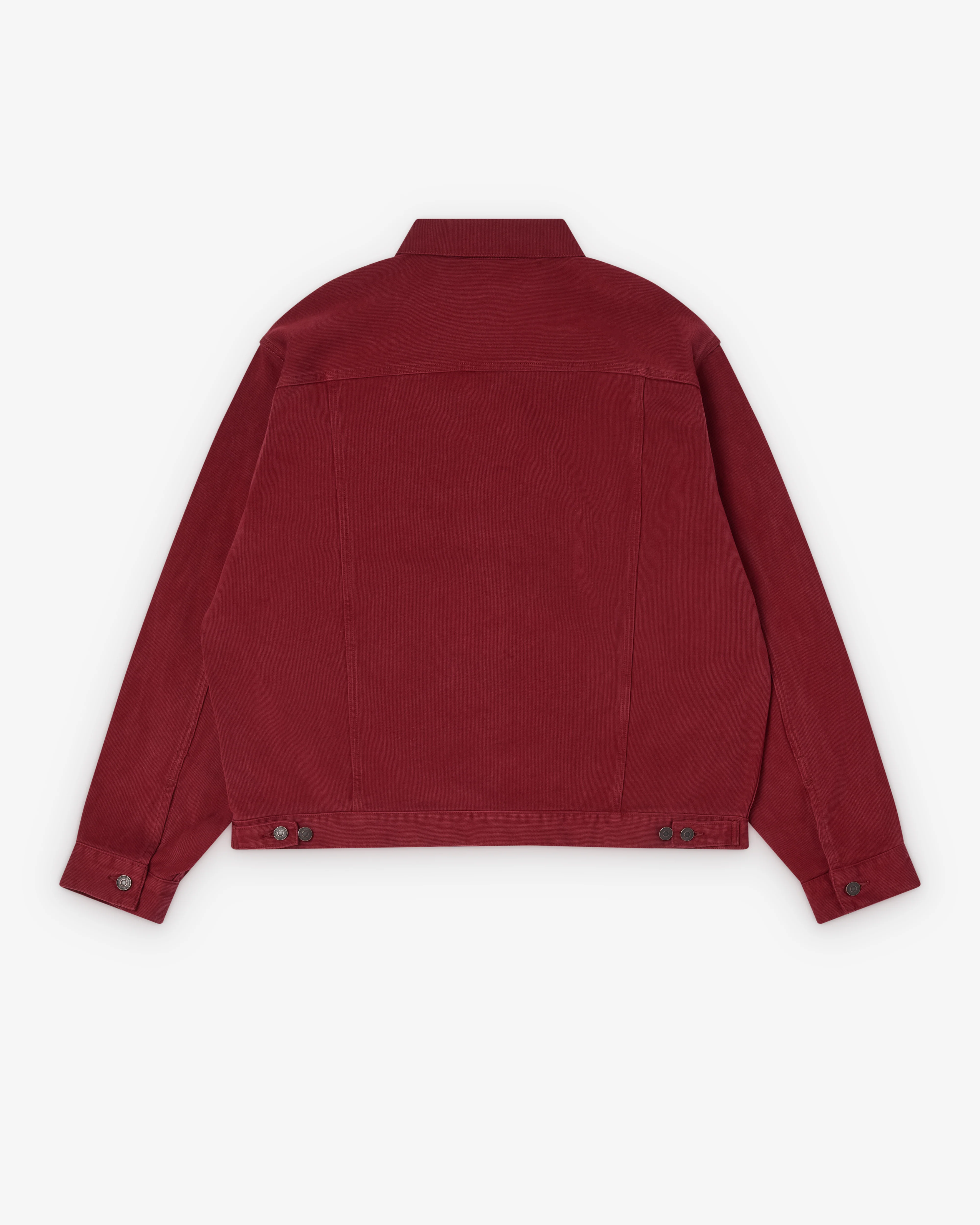 A.Presse - Men's Washed Cotton Pique 3rd Type Jacket - (Red) - Image 2