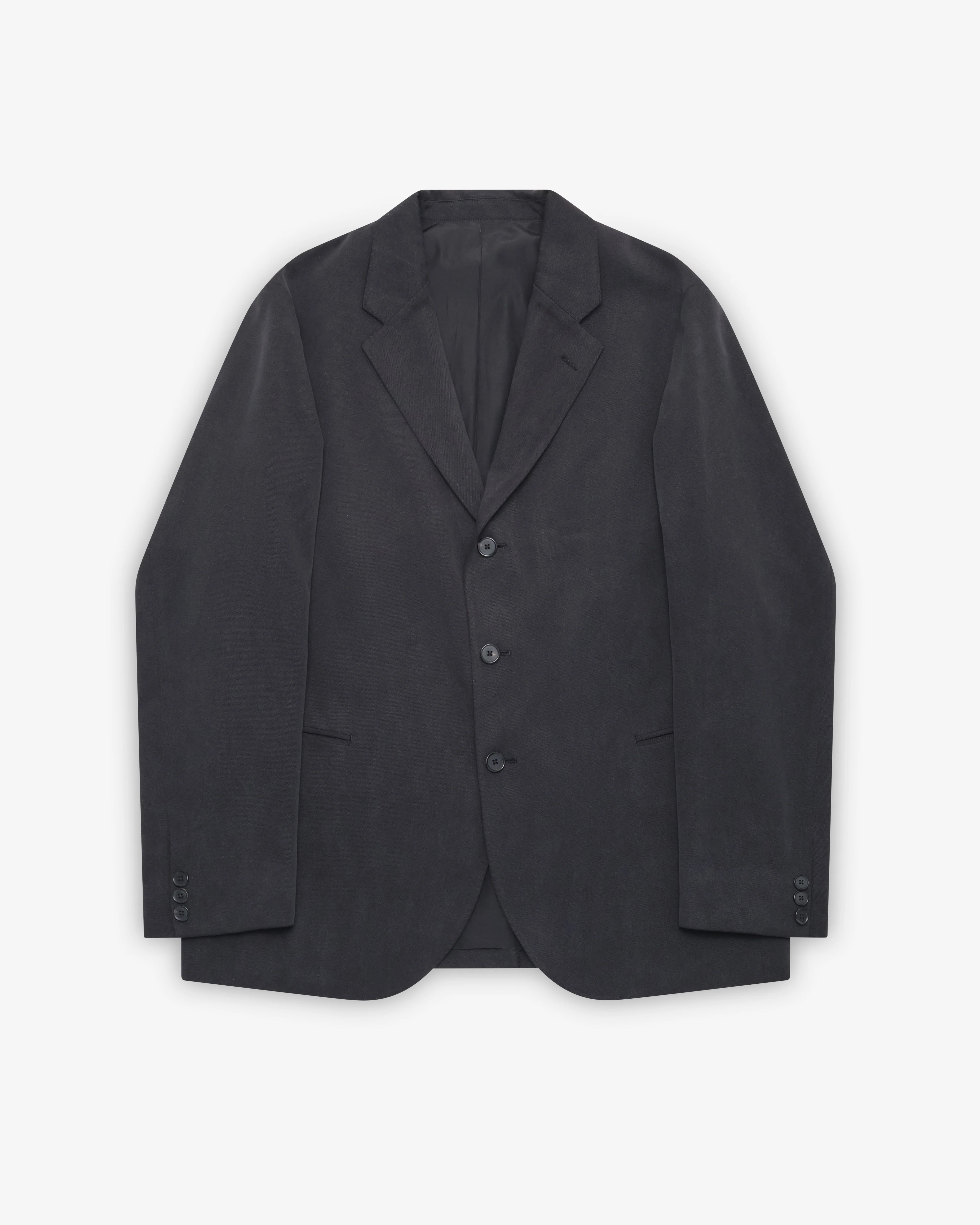 A.Presse - Men's Washed Silk Jacket - (Black)