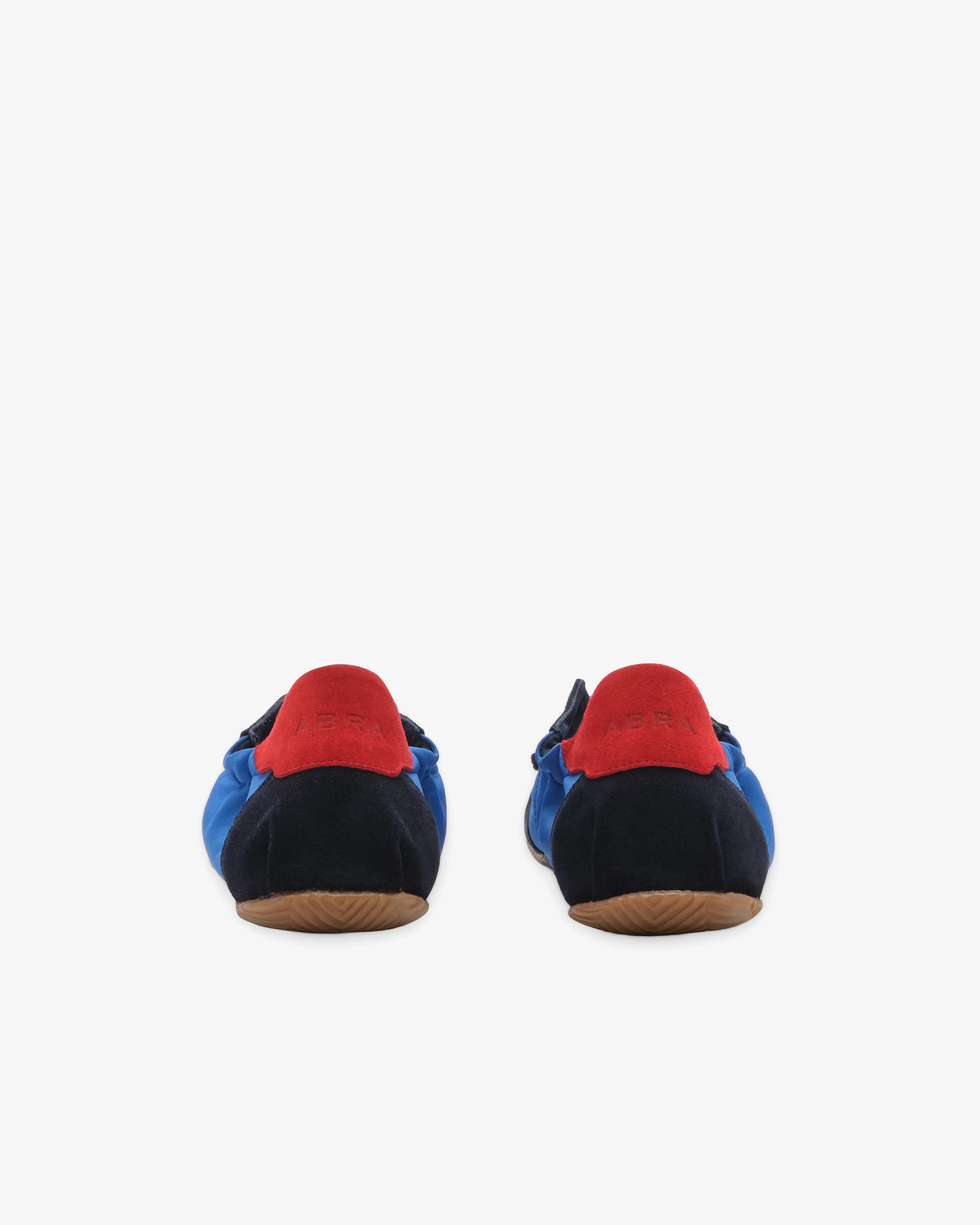 Abra - Women's Ballerina Sneakers - (Blue/Red) - Image 3