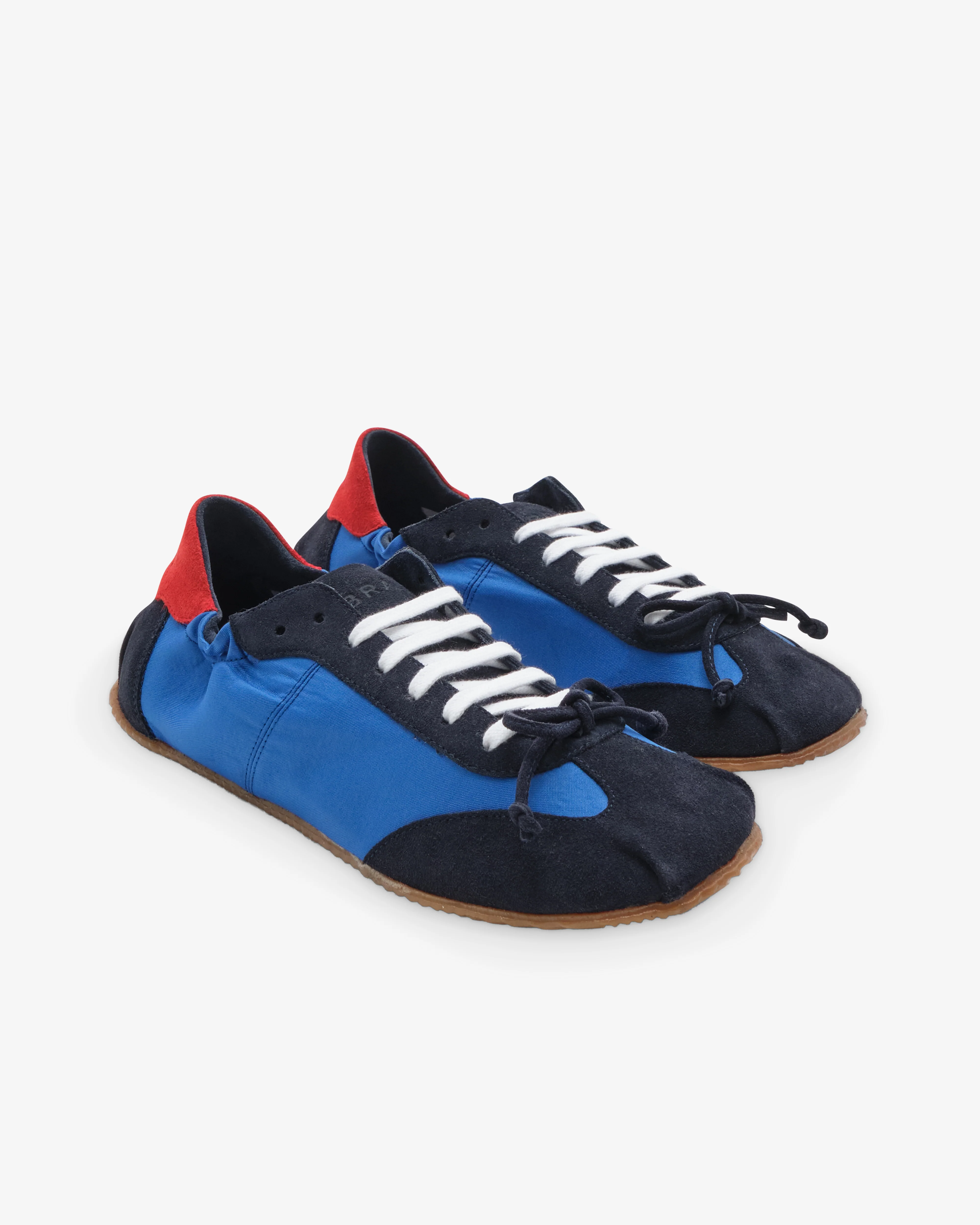 Abra - Women's Ballerina Sneakers - (Blue/Red) - Image 5