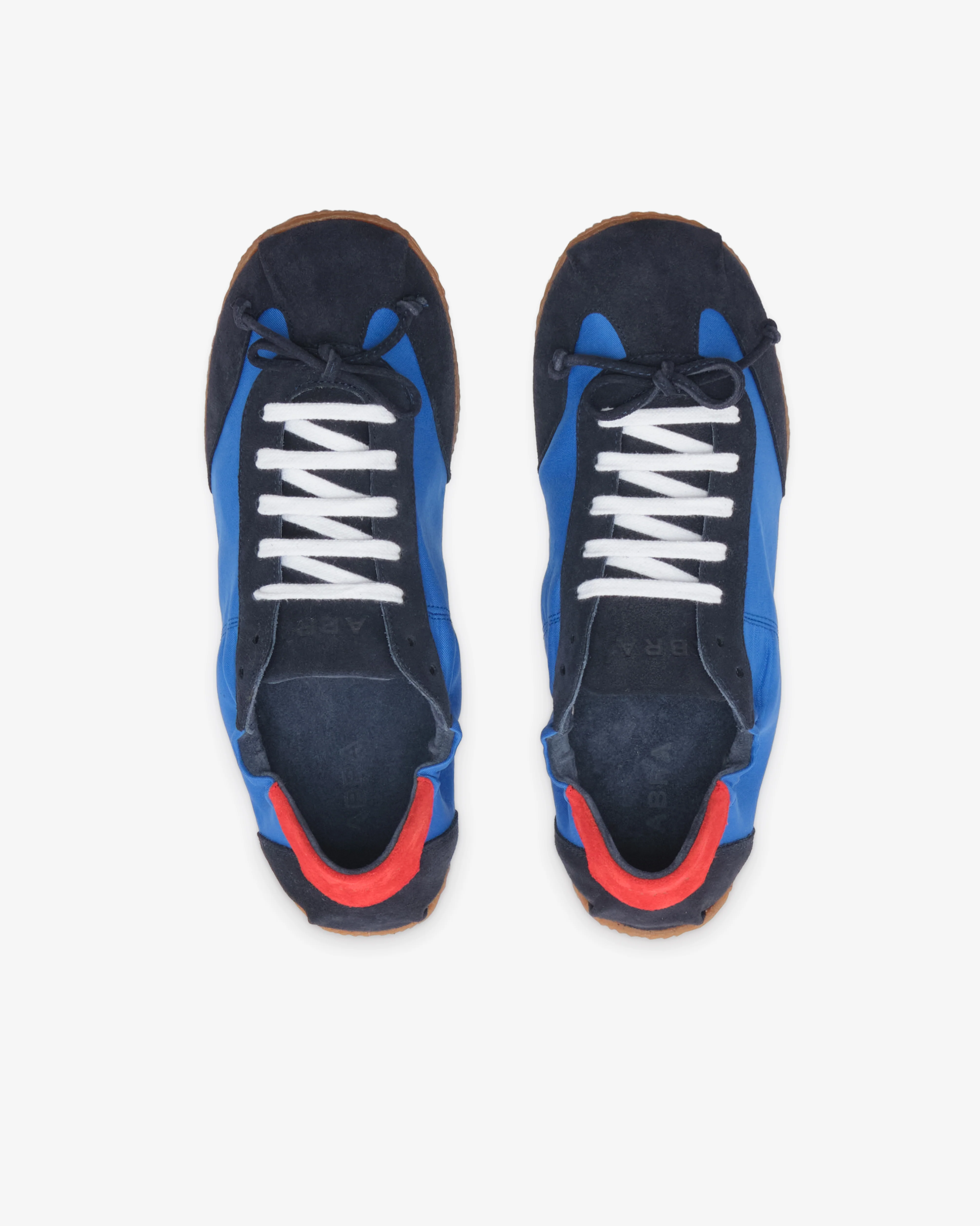 Abra - Women's Ballerina Sneakers - (Blue/Red) - Image 6
