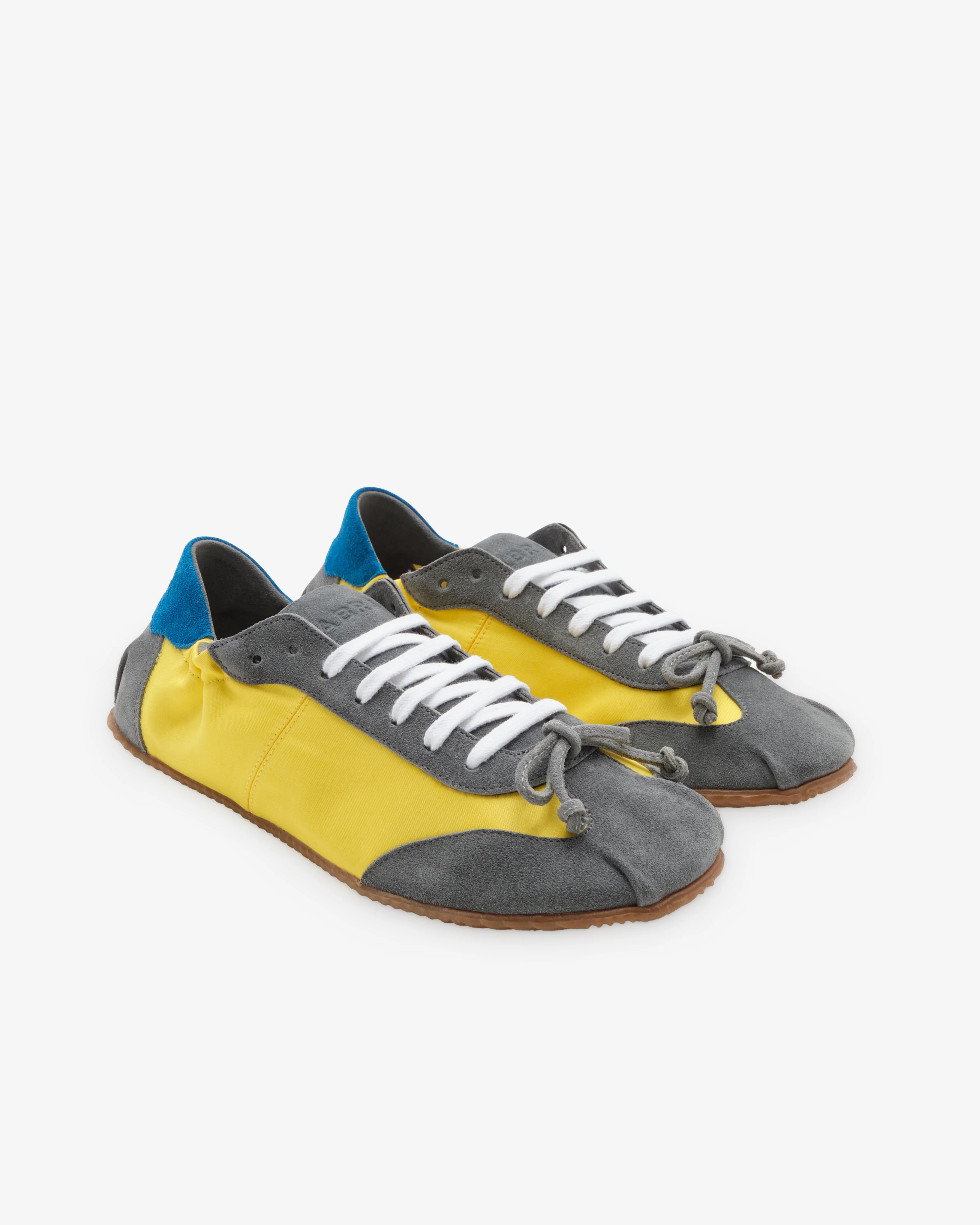 Abra - Women's Ballerina Sneakers - (Yellow/Blue) - Image 4