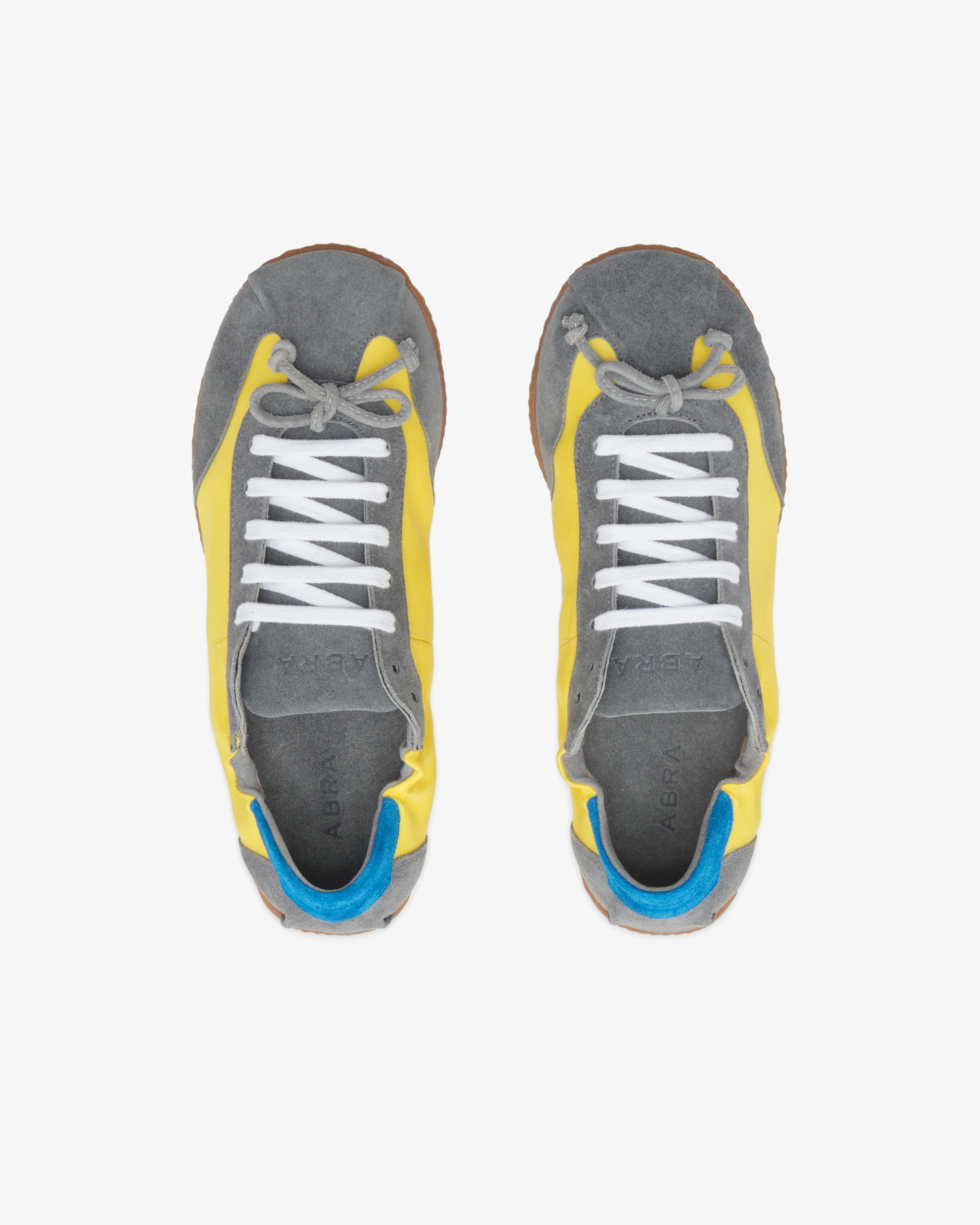 Abra - Women's Ballerina Sneakers - (Yellow/Blue) - Image 5