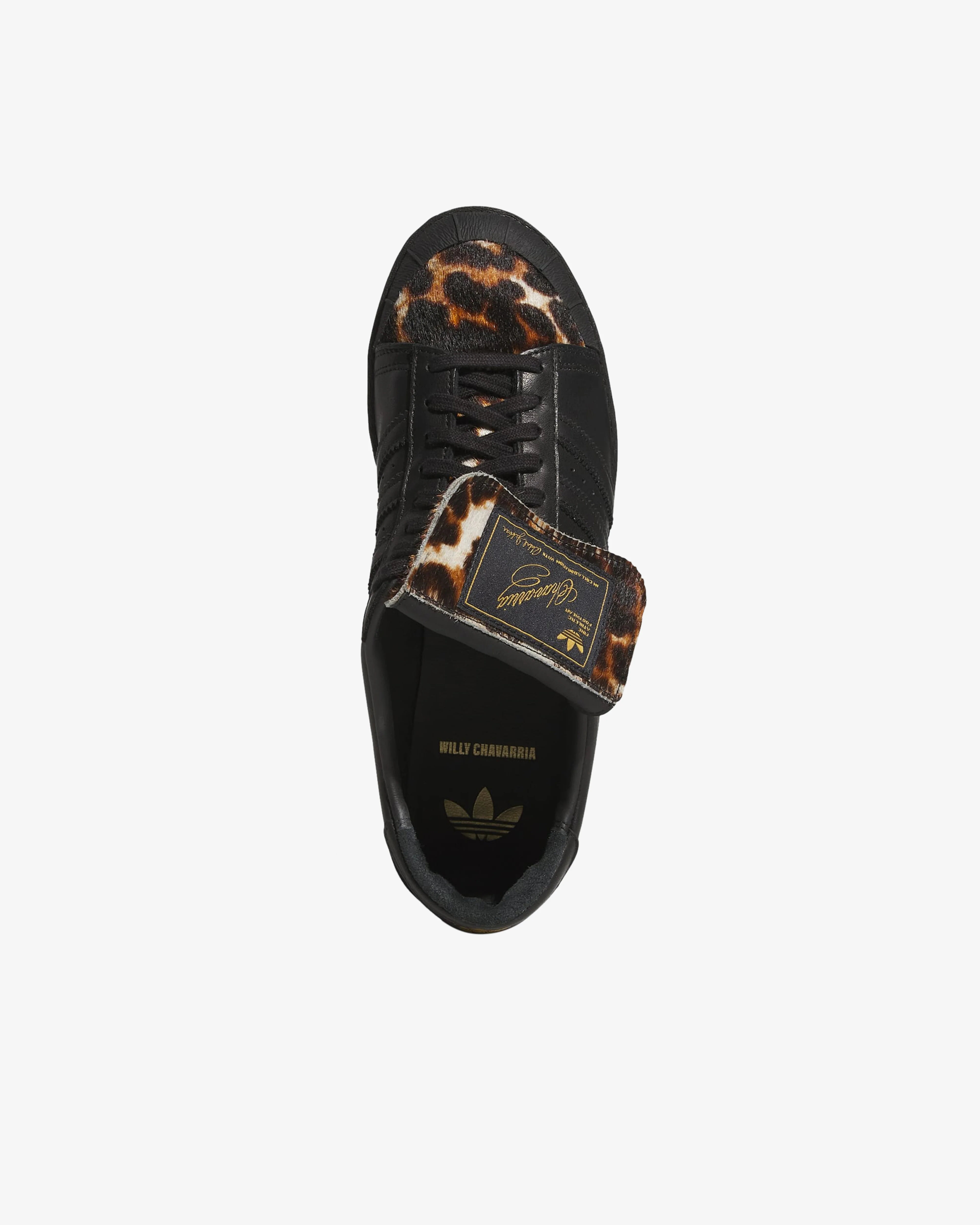 Adidas - Willy Chavarria Men's Jabbar Low Sneakers - (Black/Animal Print) - Image 3
