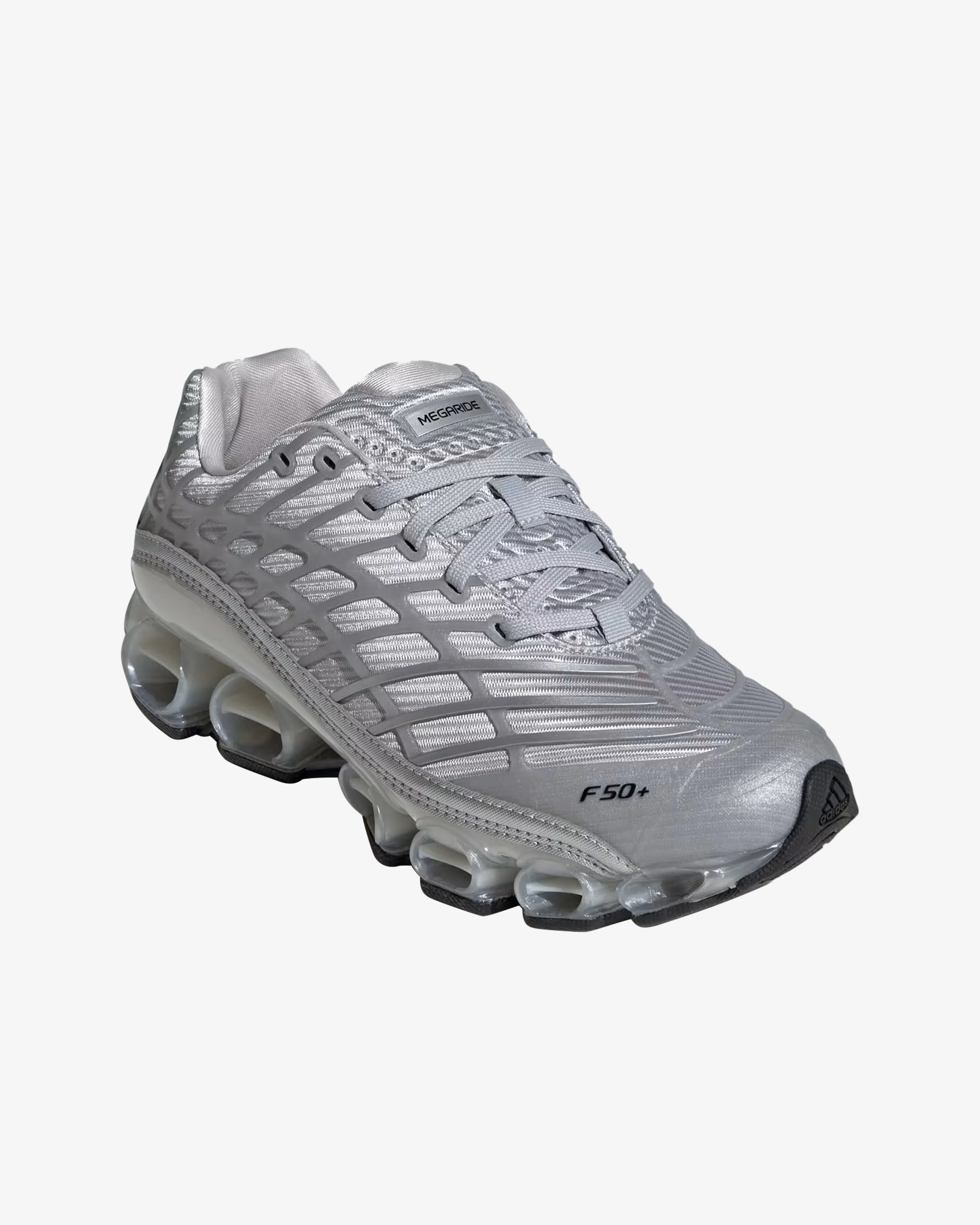 Adidas - Men's Megaride F50 Sneakers - (Silver Metallic) - Image 4
