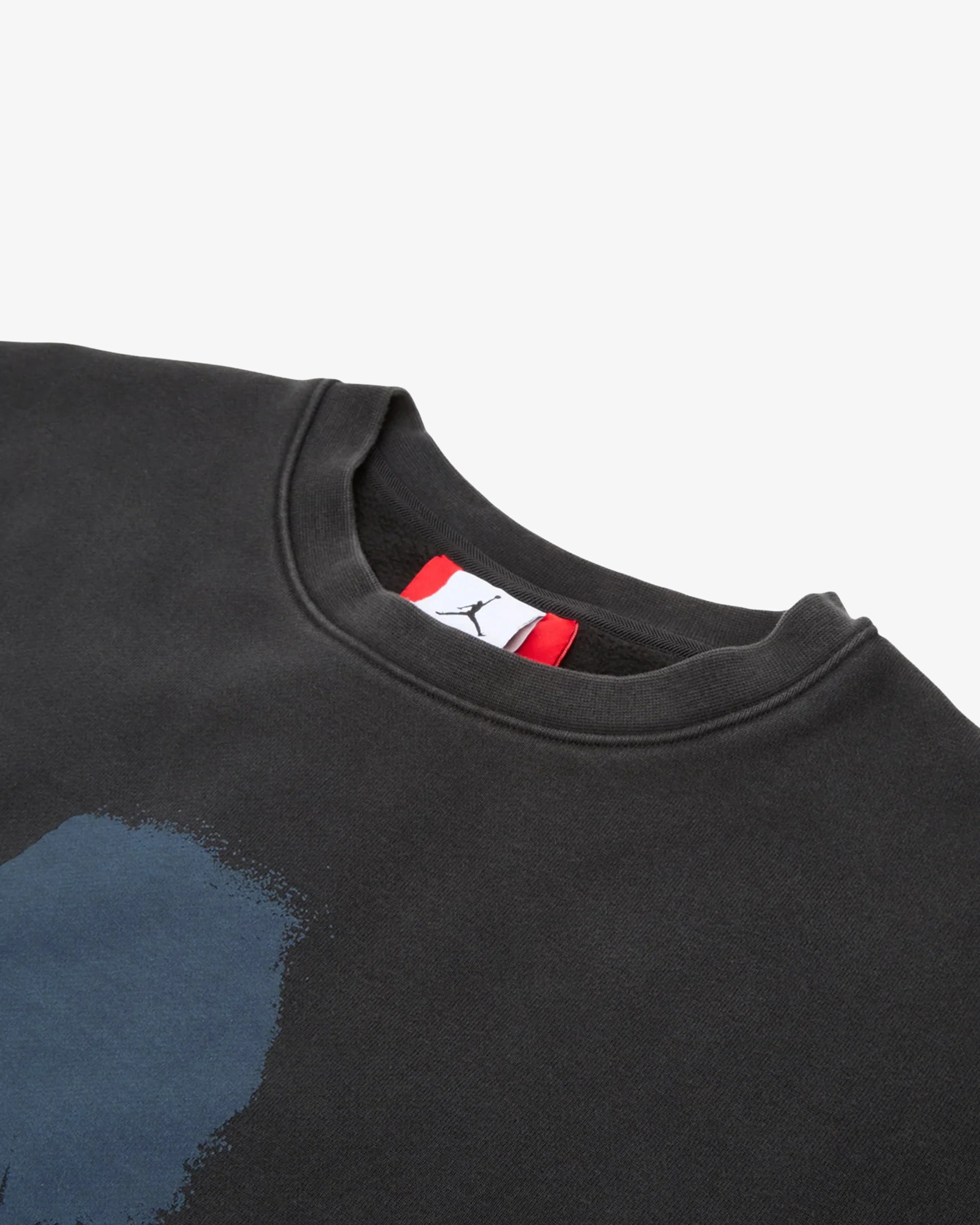 Nike - Men's Jordan X IH Cropped Fleece Crew-Neck Sweatshirt - (Black) - Image 3