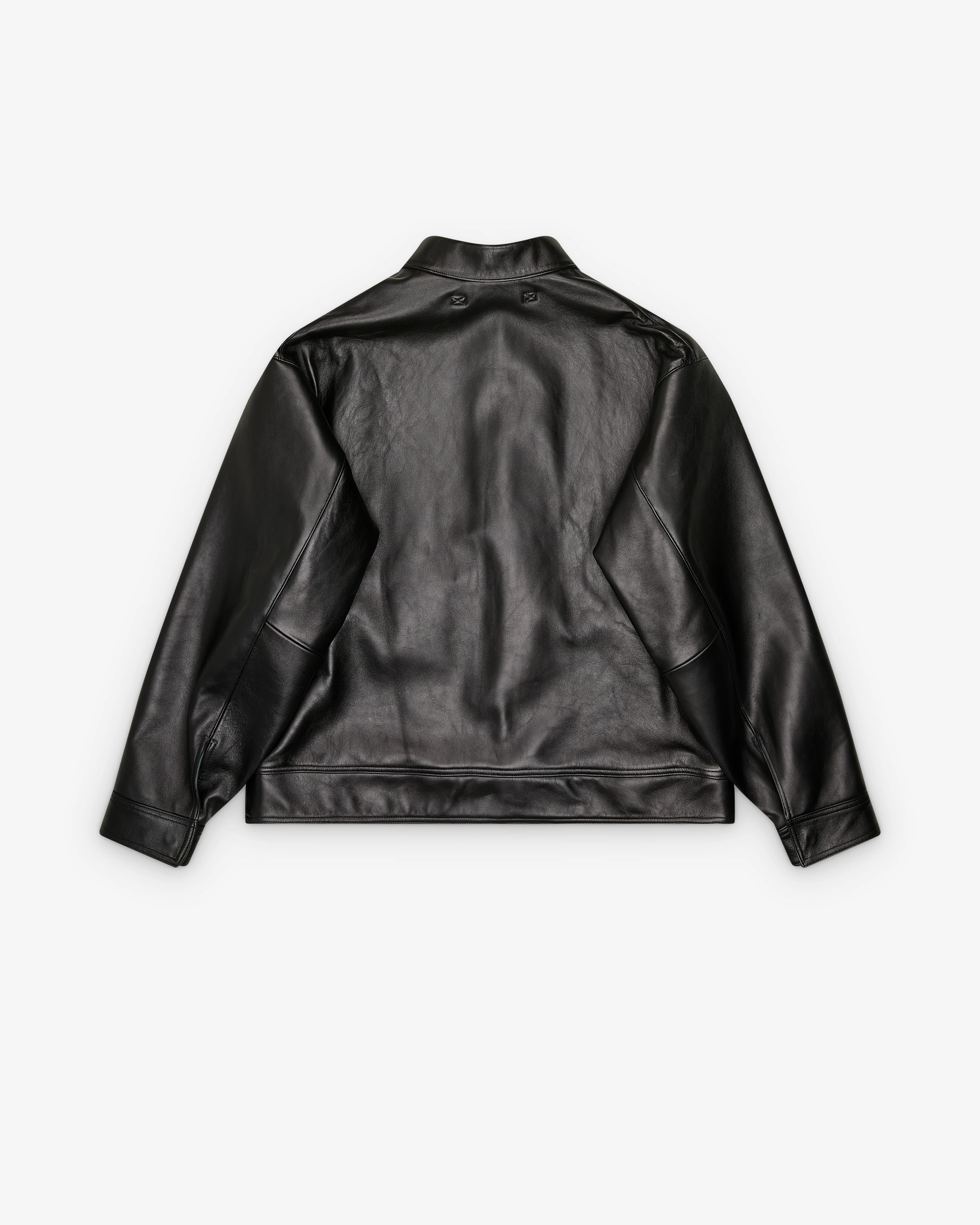 A.Presse - Men's Leather Type A2 Flight Jacket - (Black) - Image 2