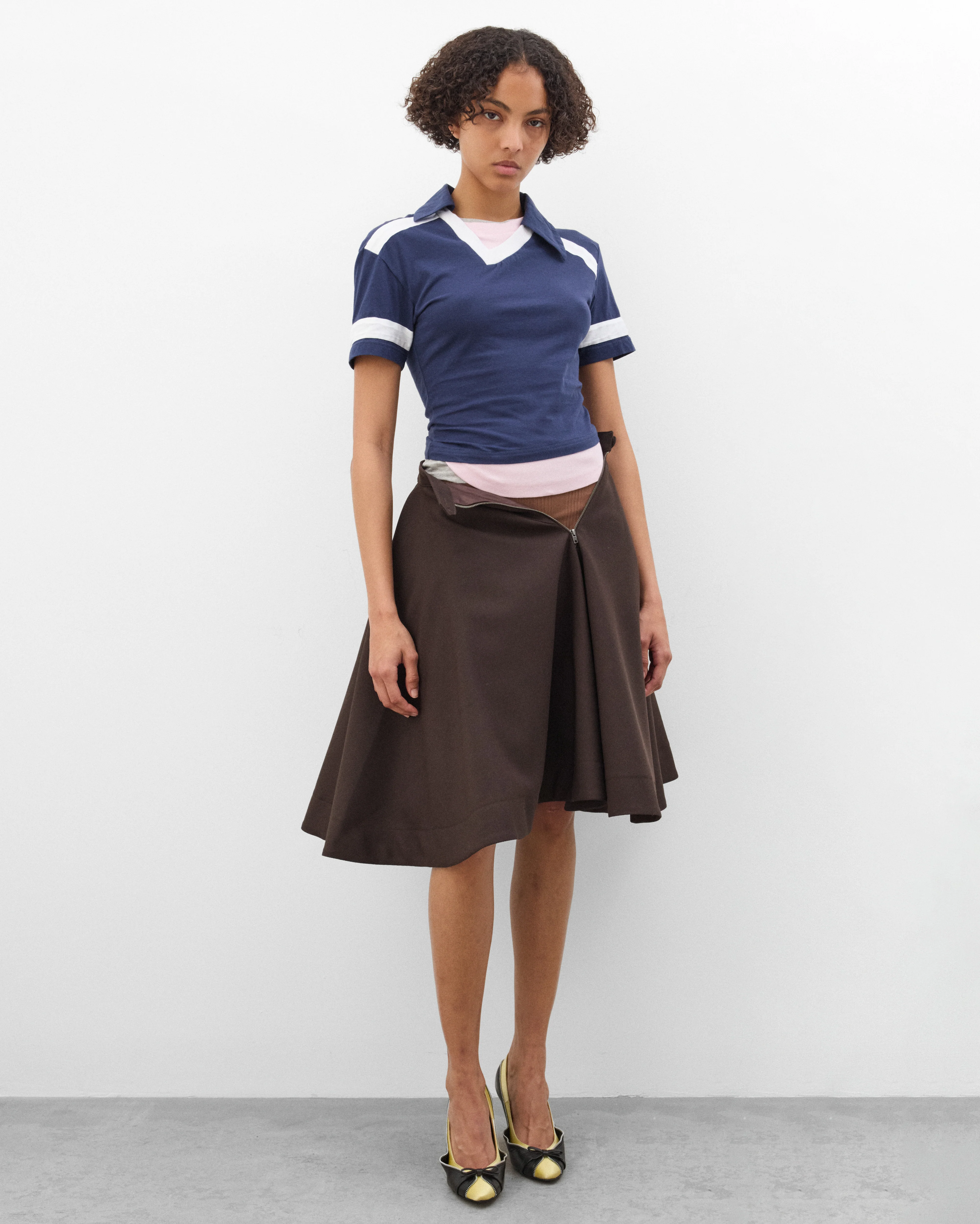 August Barron - Women's Tripple T-Shirt - (Navy/Pink/Grey) - Image 6