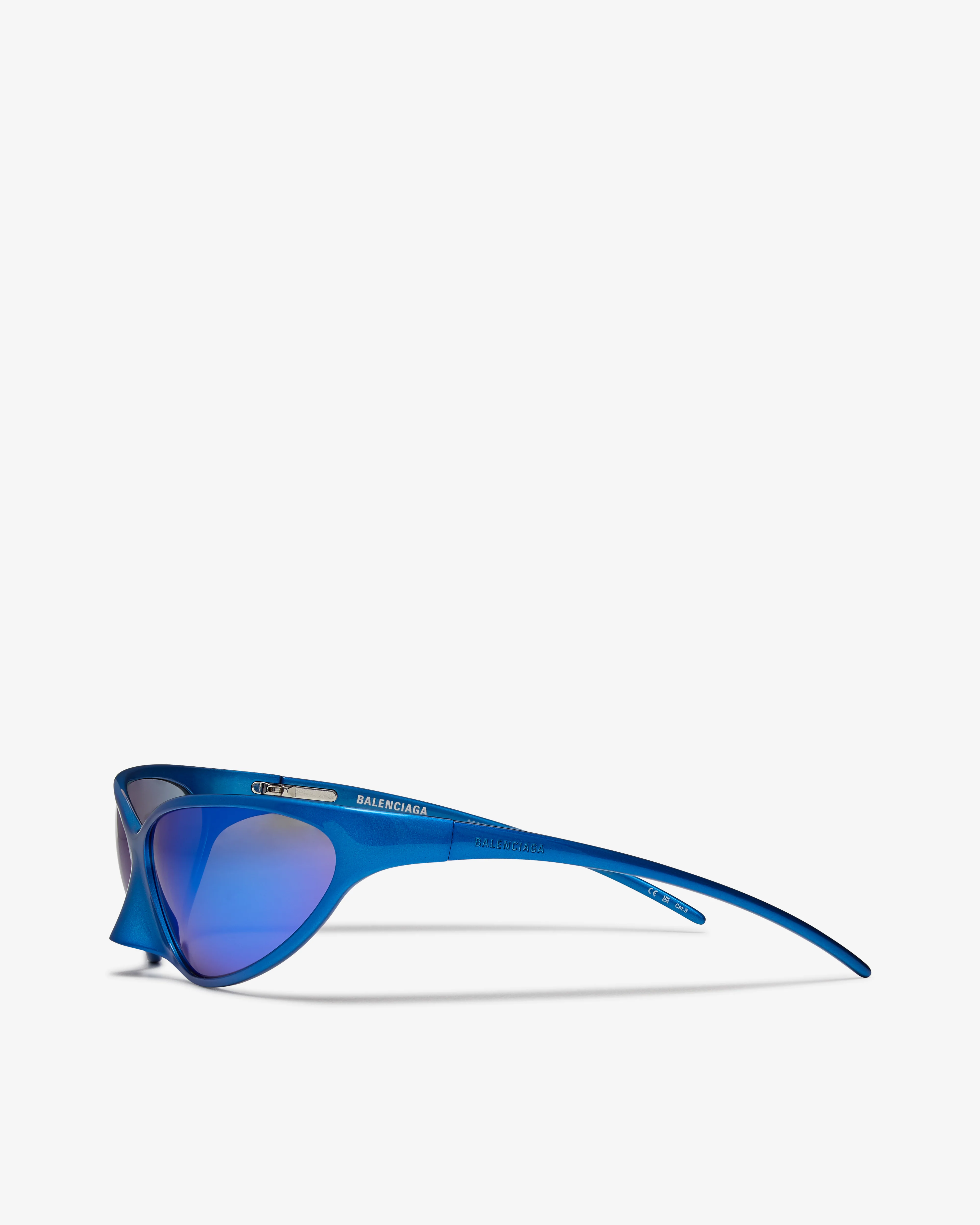 Balenciaga - Women's 4G Cat Sunglasses - (Metallic Blue) - Image 3