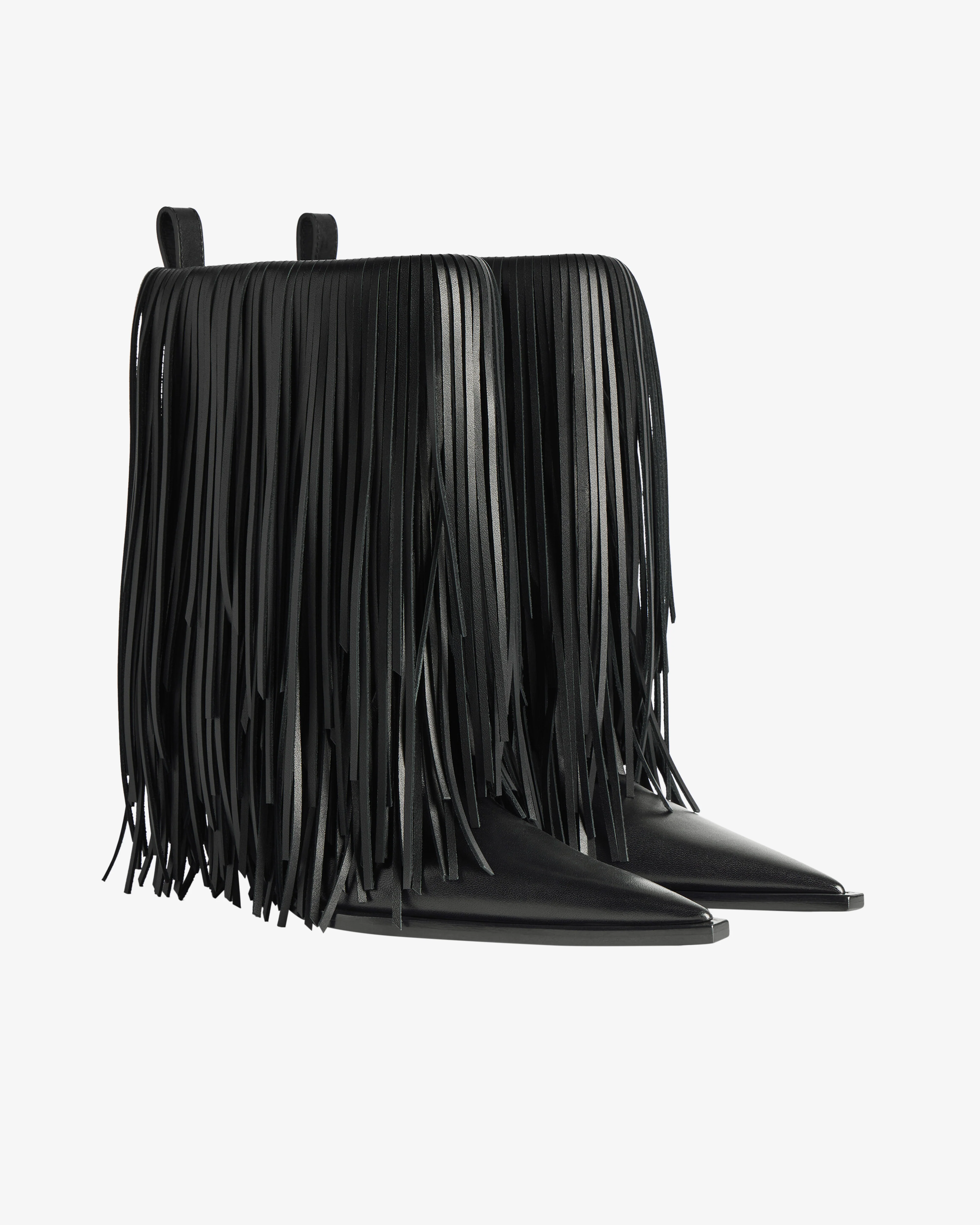 Balenciaga - Women's Avenue Fringe Bootie - (Black) - Image 3