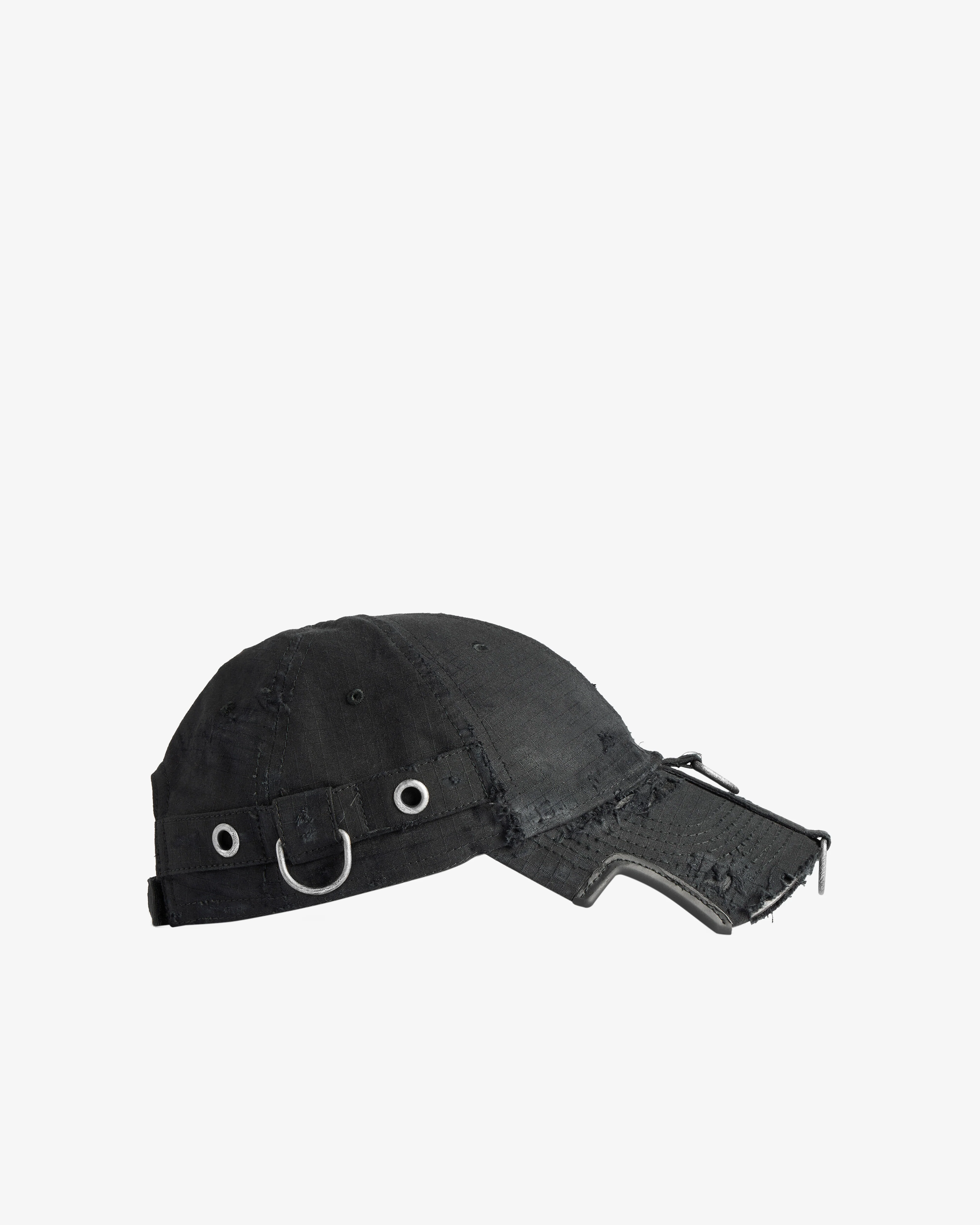 Balenciaga - Men's D-ring Cargo Cap - (Black) - Image 3