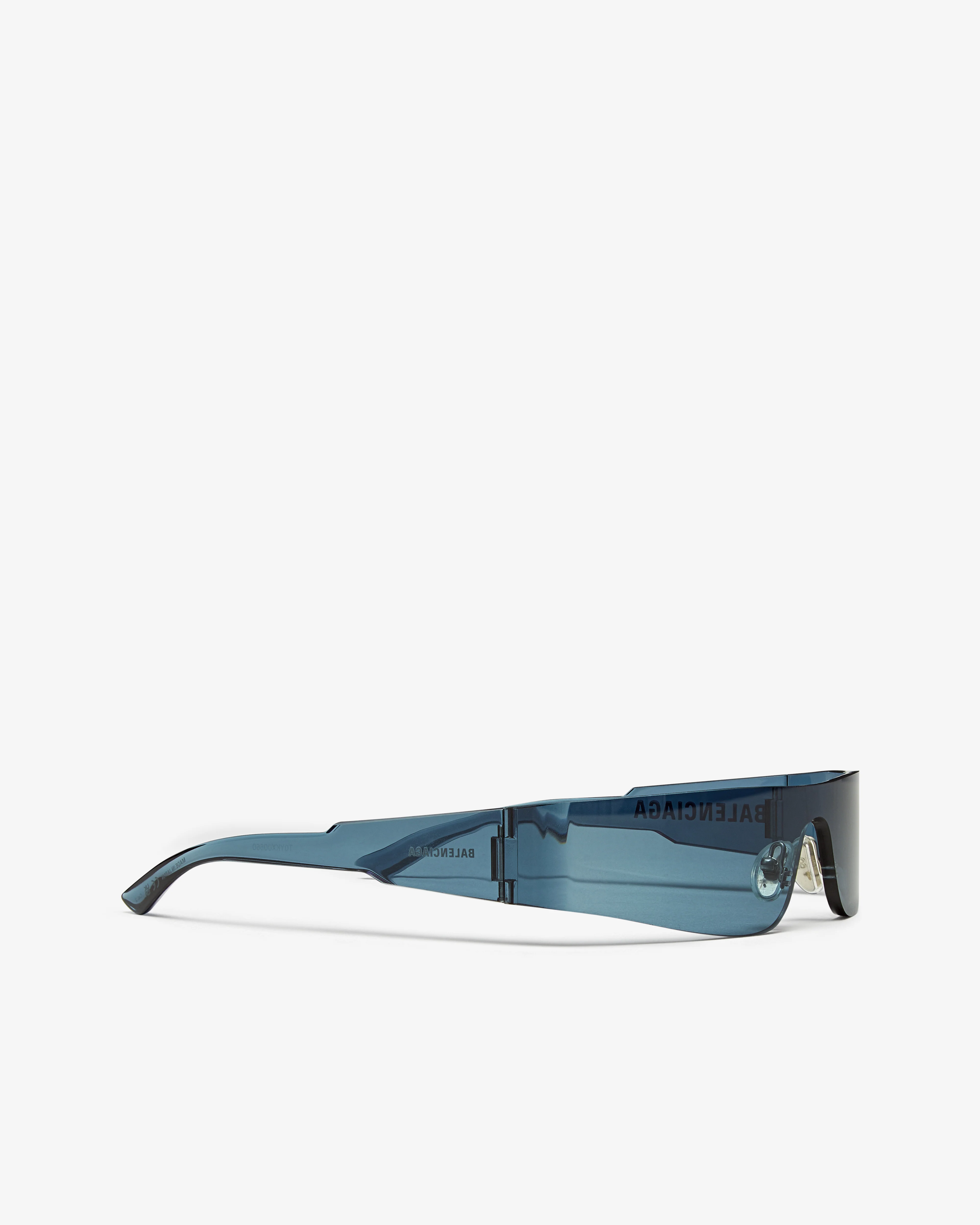 Balenciaga - Women's Mono Rectangle Sunglasses - (Blue) - Image 2