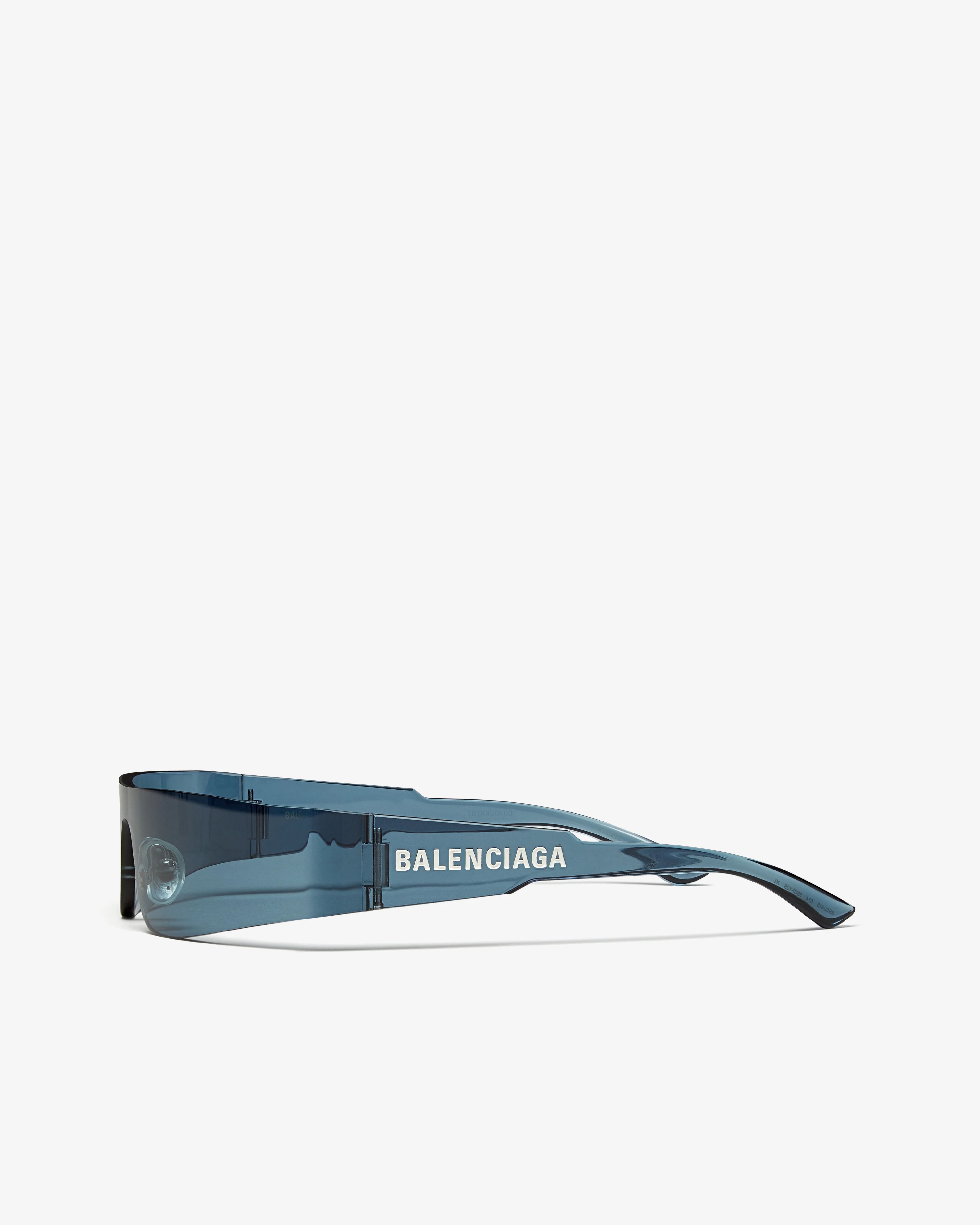 Balenciaga - Women's Mono Rectangle Sunglasses - (Blue) - Image 3