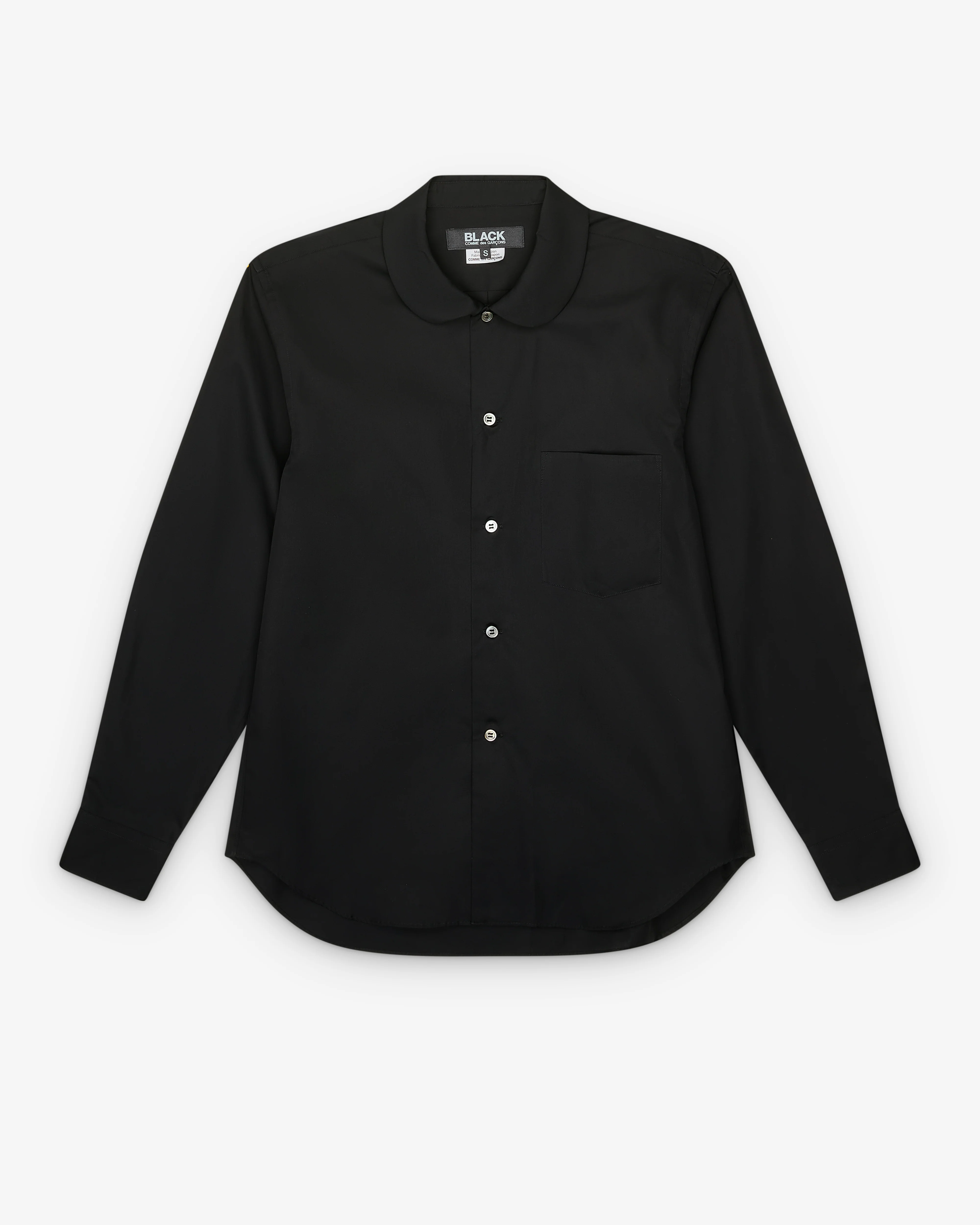 Black Comme des Garçons - Peter Pan Collar Blouse - (Black)