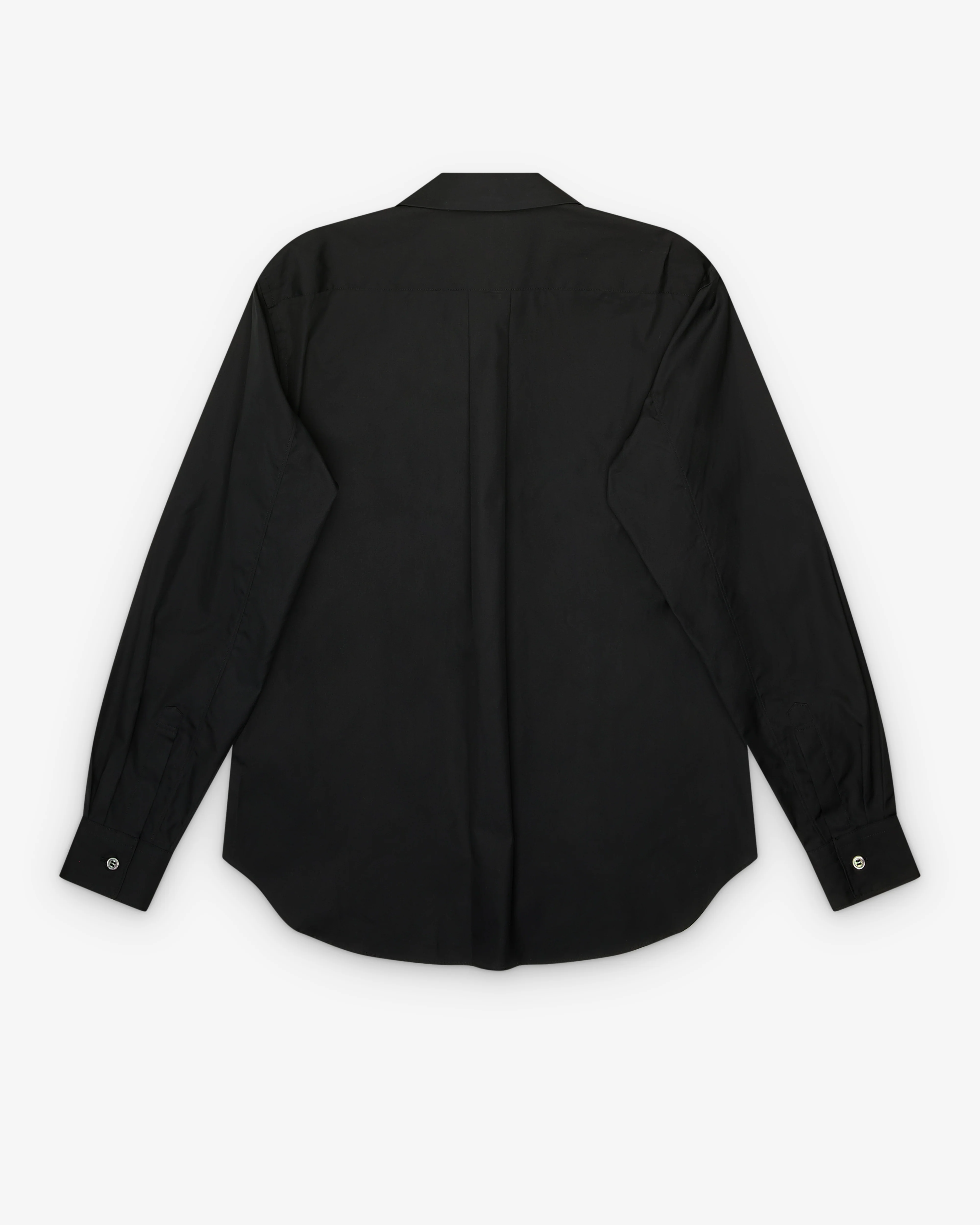 Black Comme des Garçons - Peter Pan Collar Blouse - (Black) - Image 2