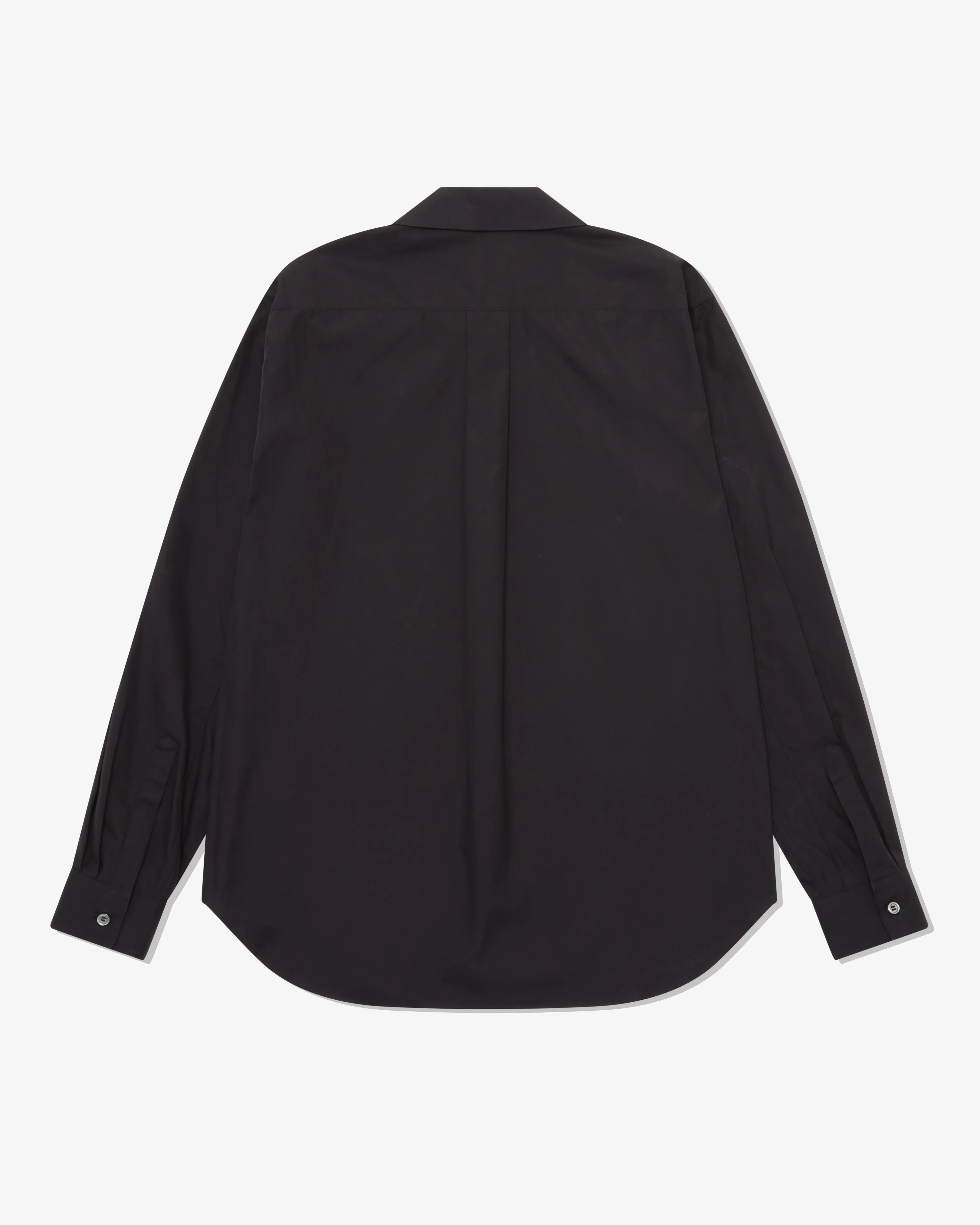 Black Comme des Garçons - Peter Pan Collar Blouse - (Black) - Image 2