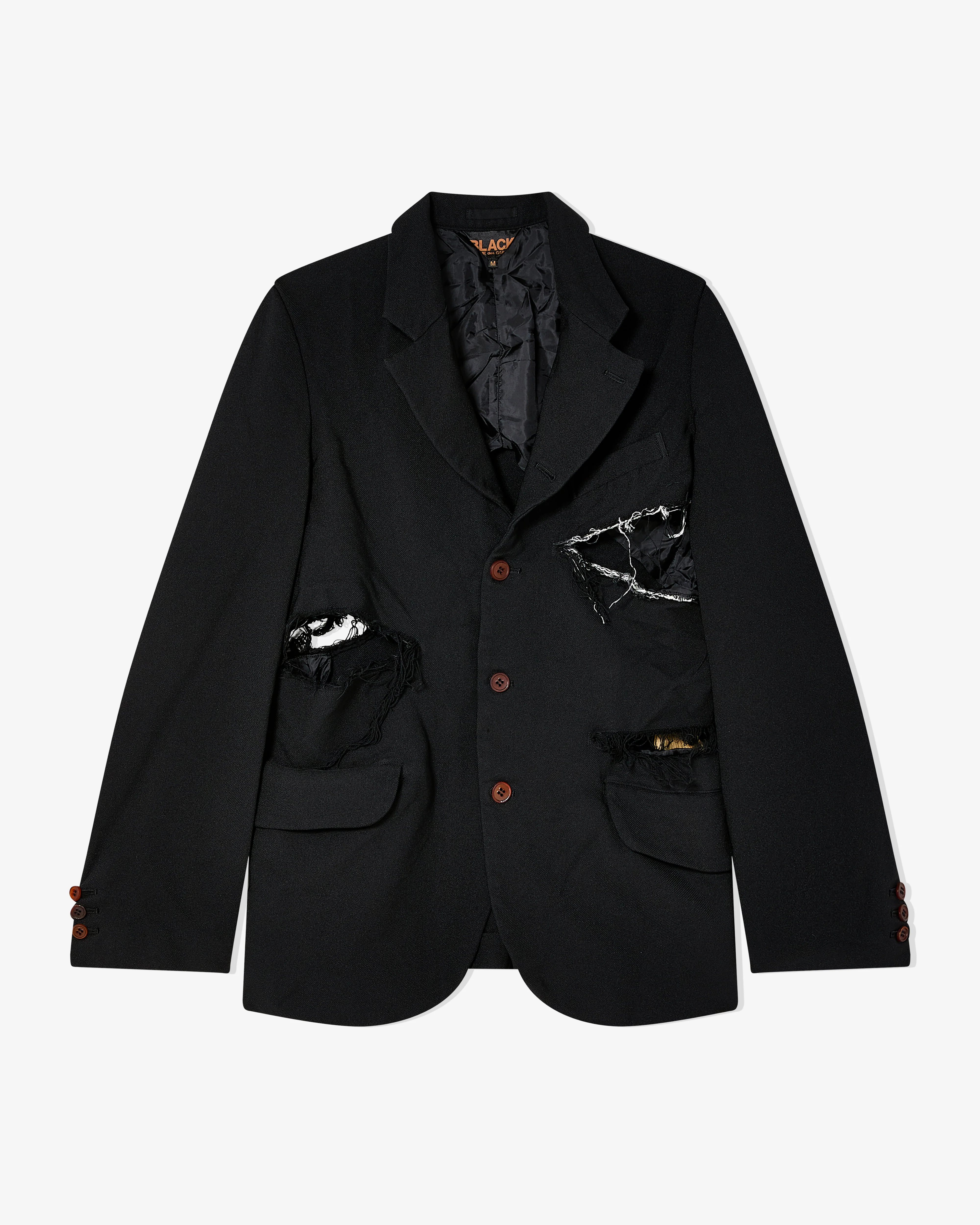 Black Comme des Garçons - Gabardine Garment Treated Jacket - (Black)