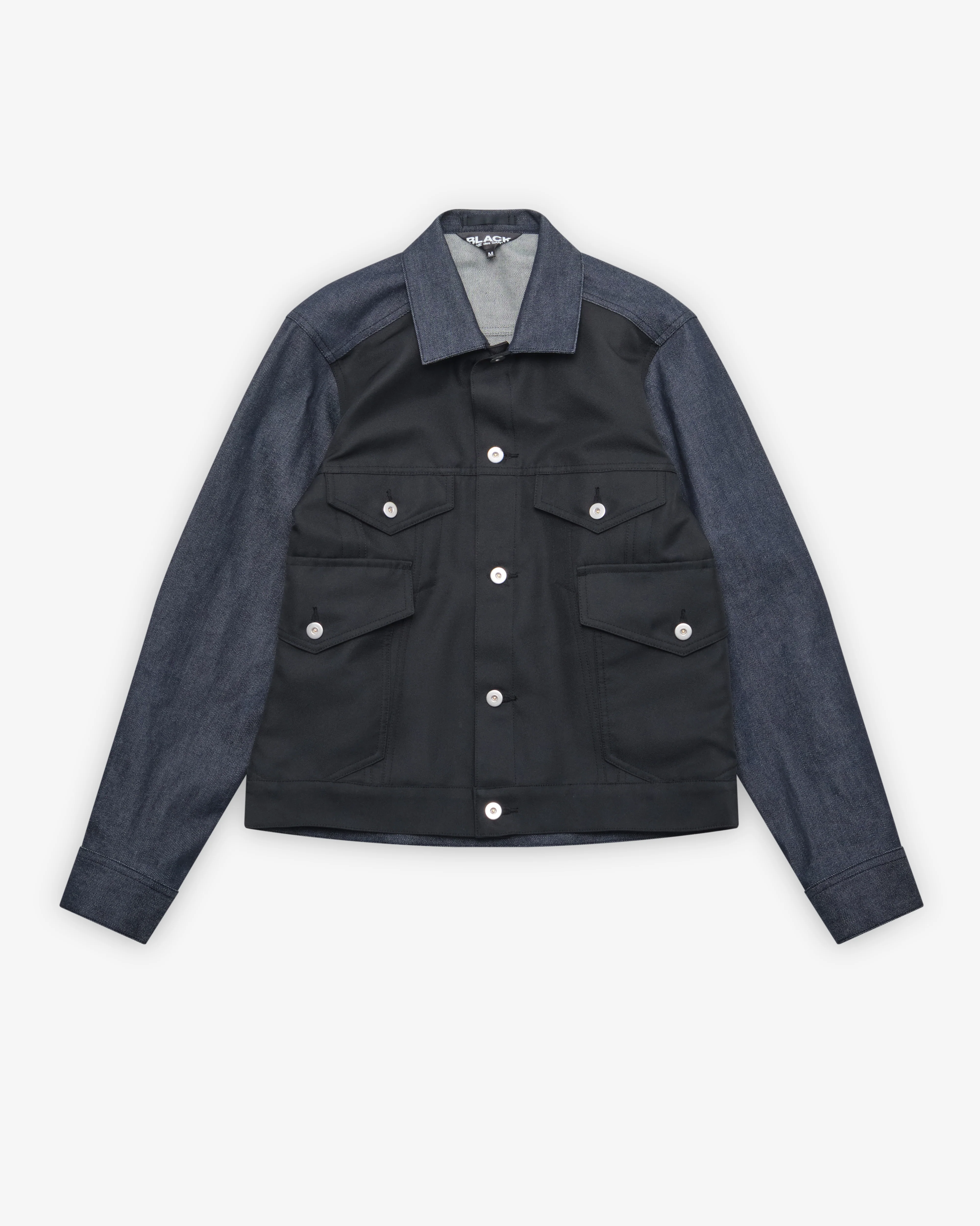 Black Comme des Garçons - Two-Toned Jacket - (Indigo/Black)