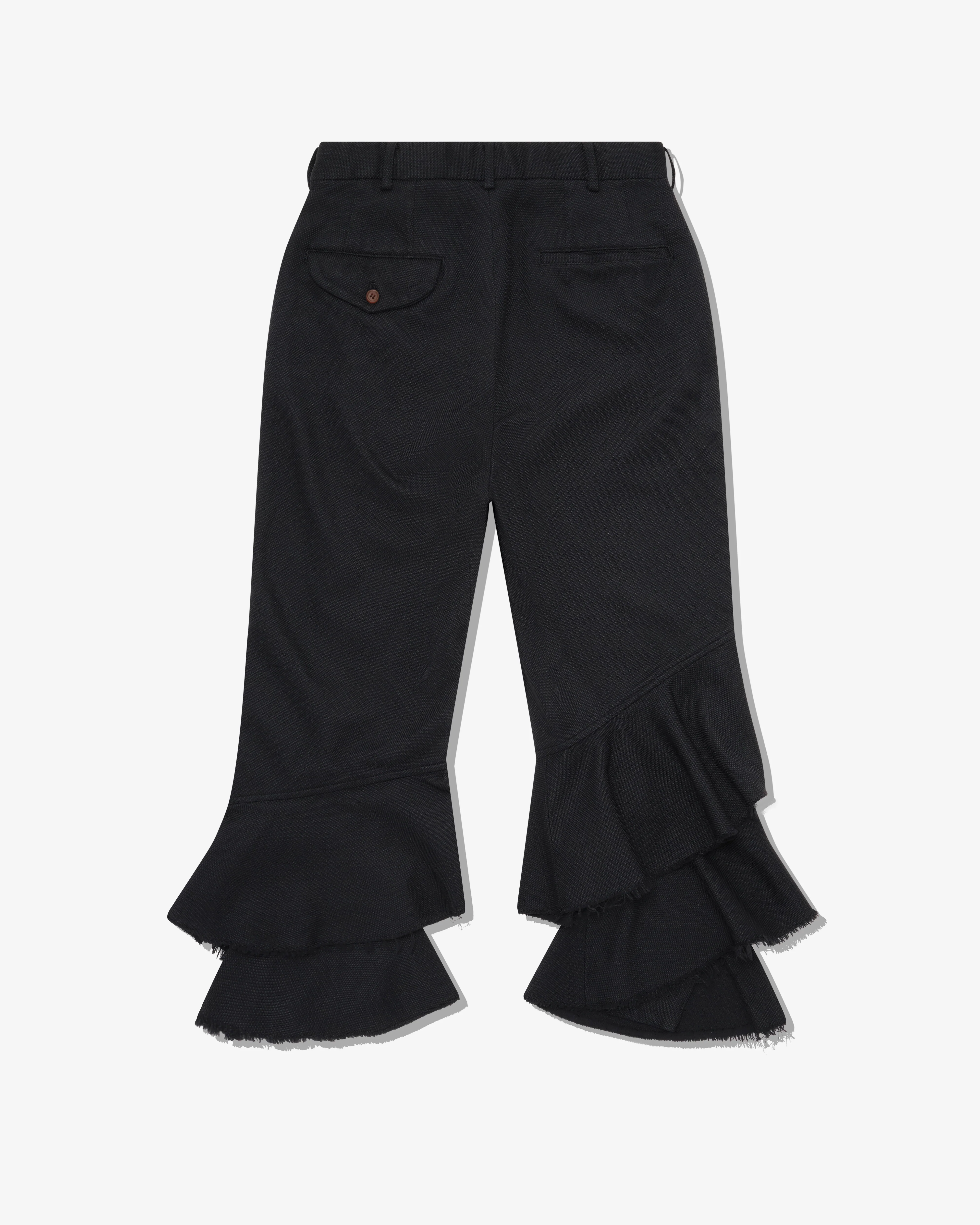 Black Comme des Garçons - Ruffled Pants - (Black) - Image 2