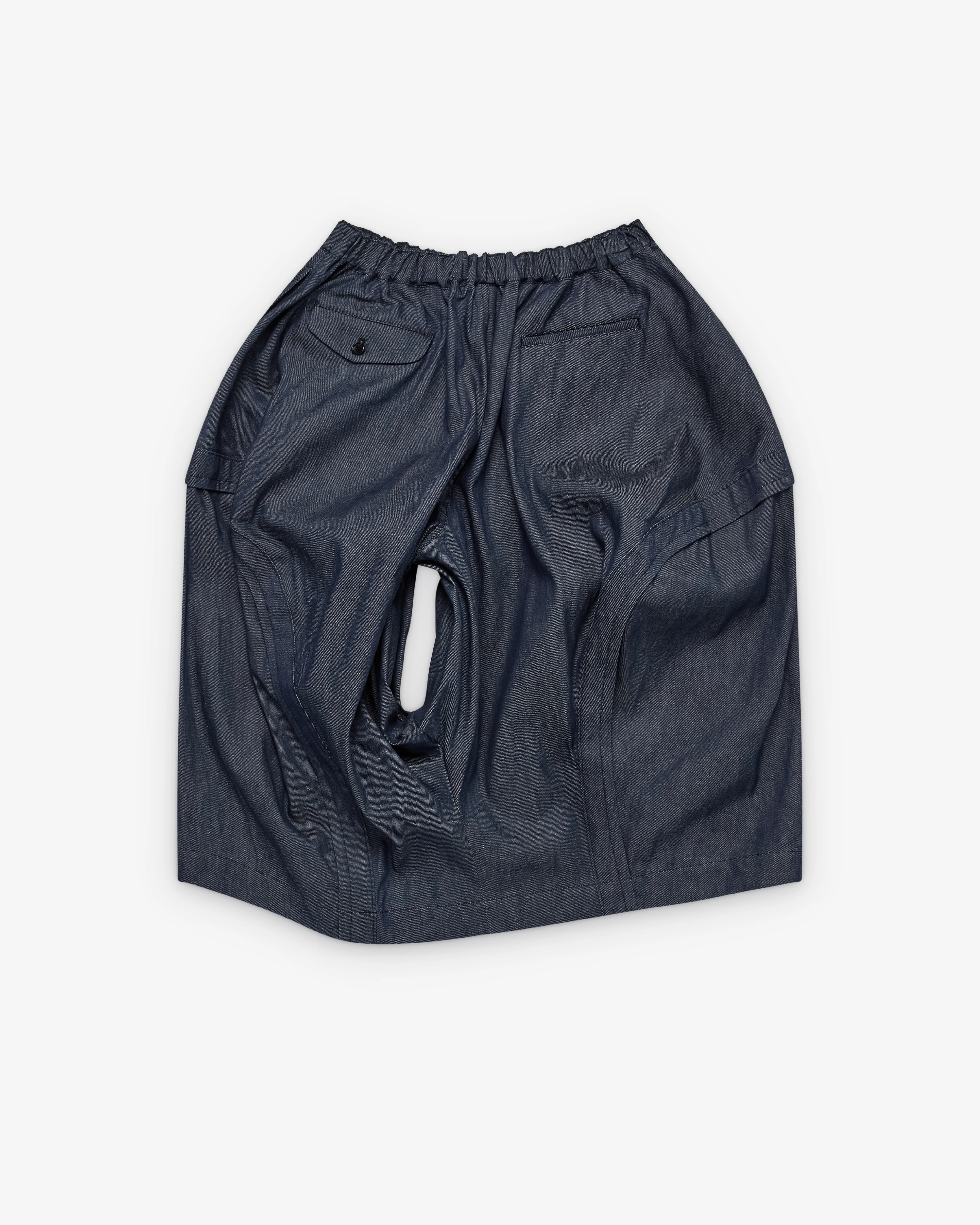 Black Comme des Garçons - Denim Cut Out Trousers - (Indigo) - Image 2