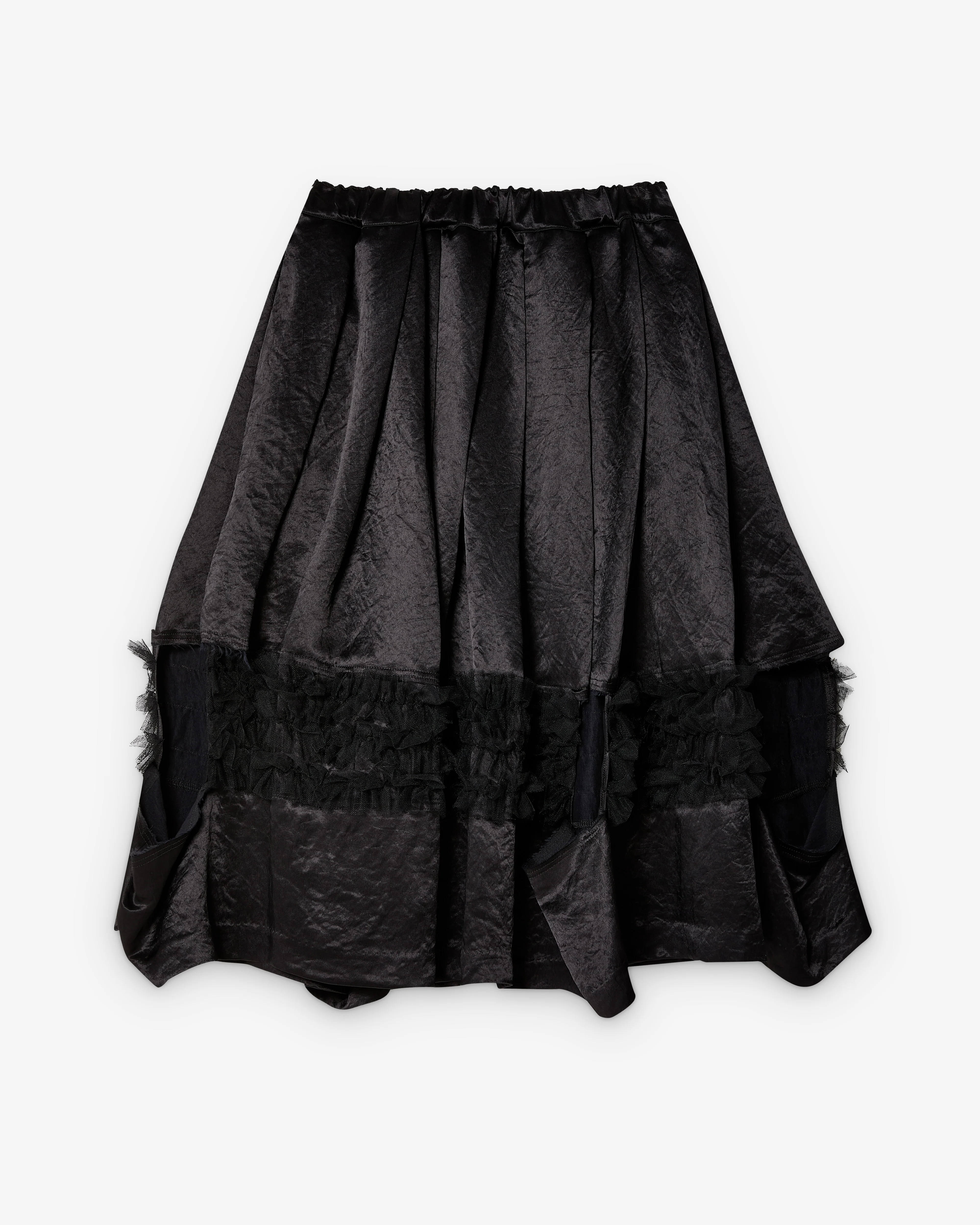 Black Comme des Garçons - Cut Out Ruffle Skirt - (Black)