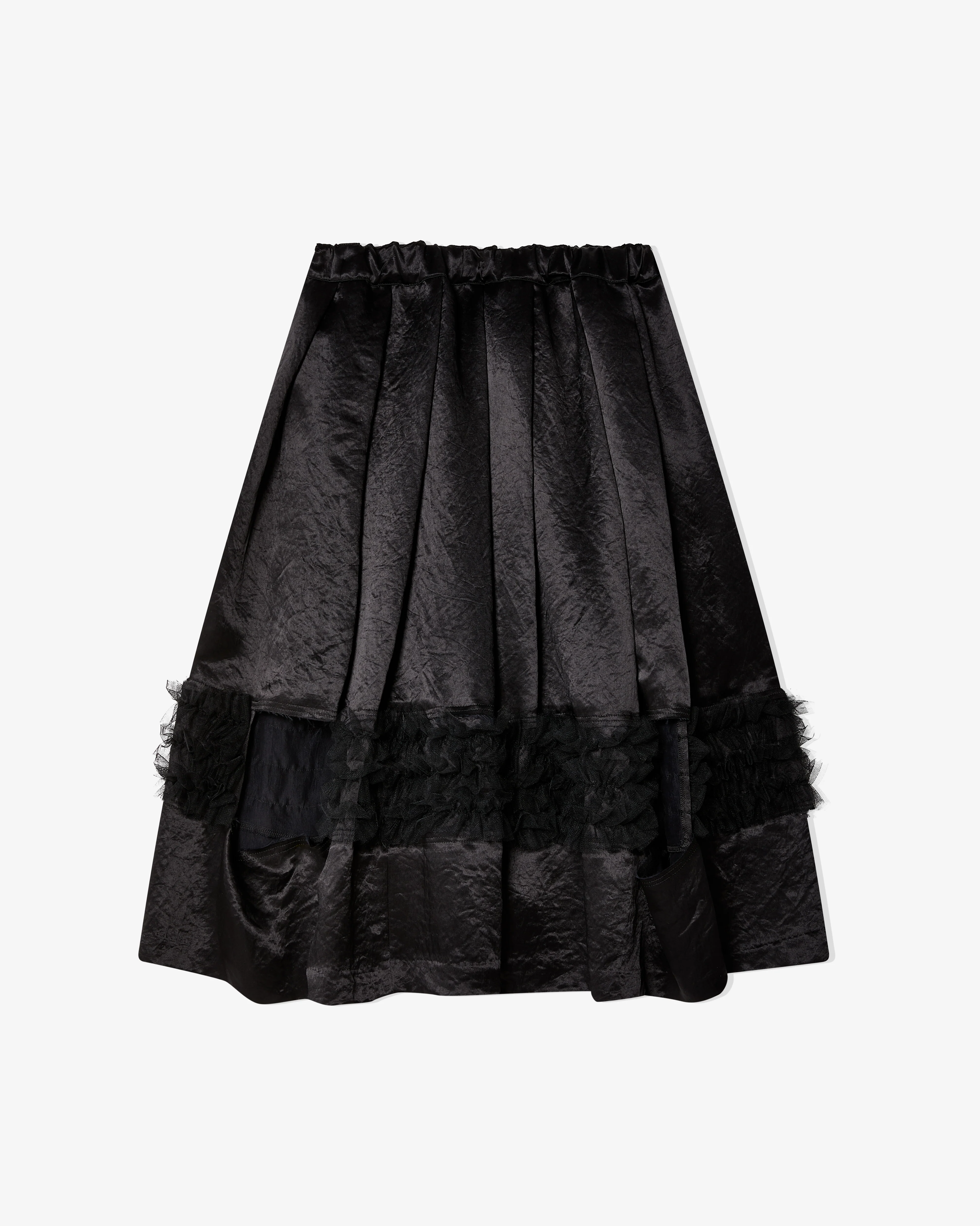Black Comme des Garçons - Cut Out Ruffle Skirt - (Black) - Image 2