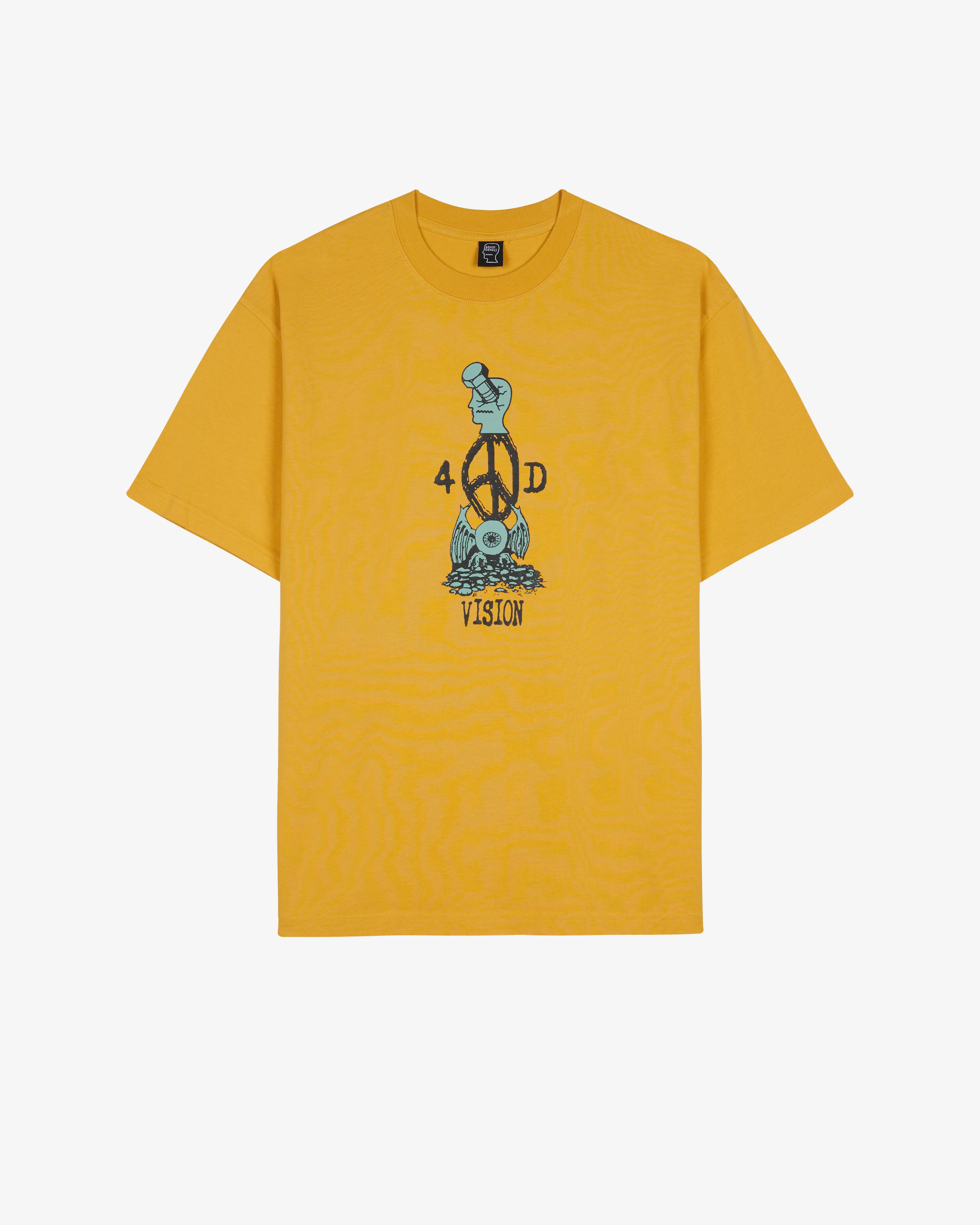 Brain Dead - Men's 4D Vision Totem T-Shirt - (Sand)
