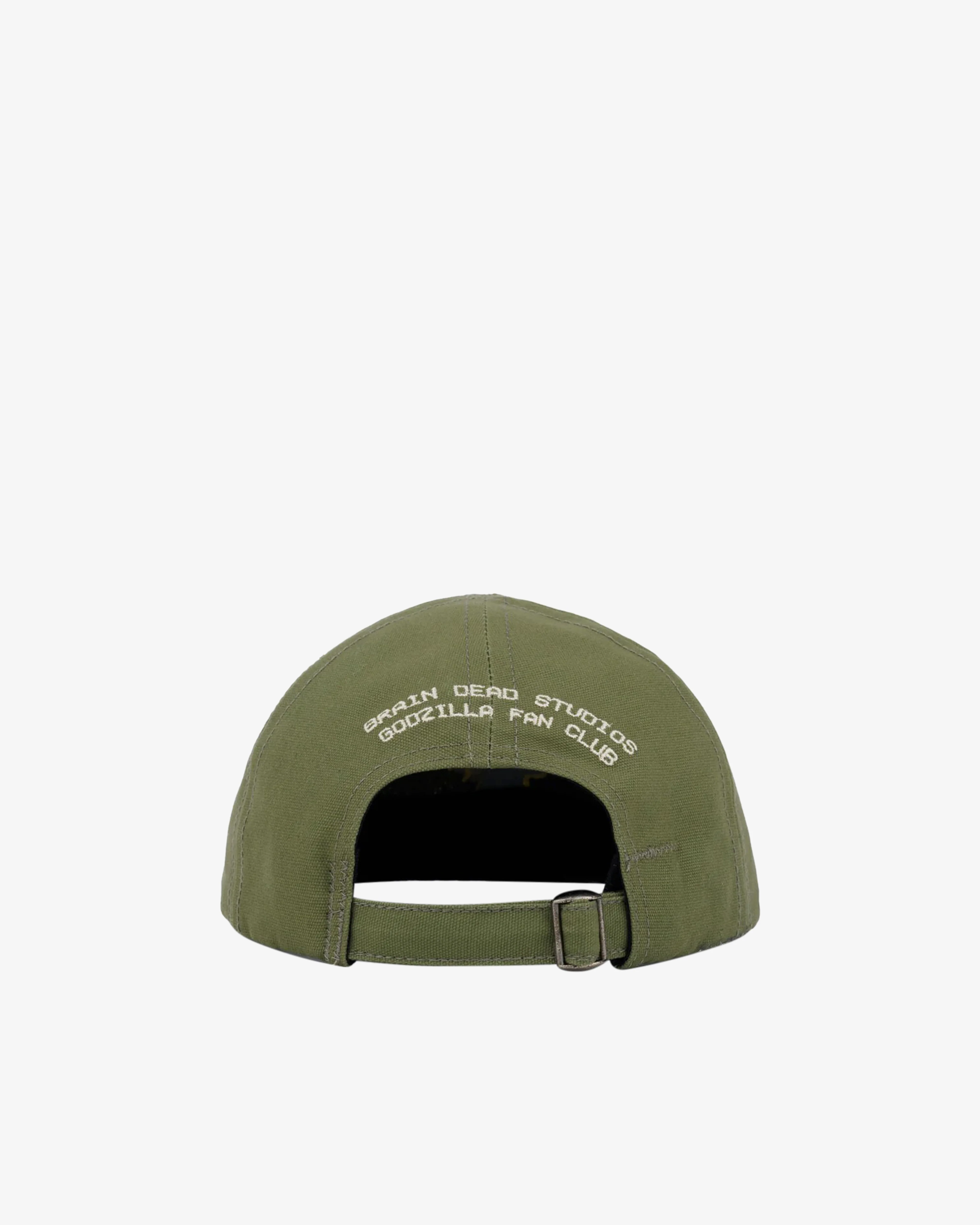 Brain Dead - Godzilla 6 Panel Engineer Hat - (Olive) - Image 3