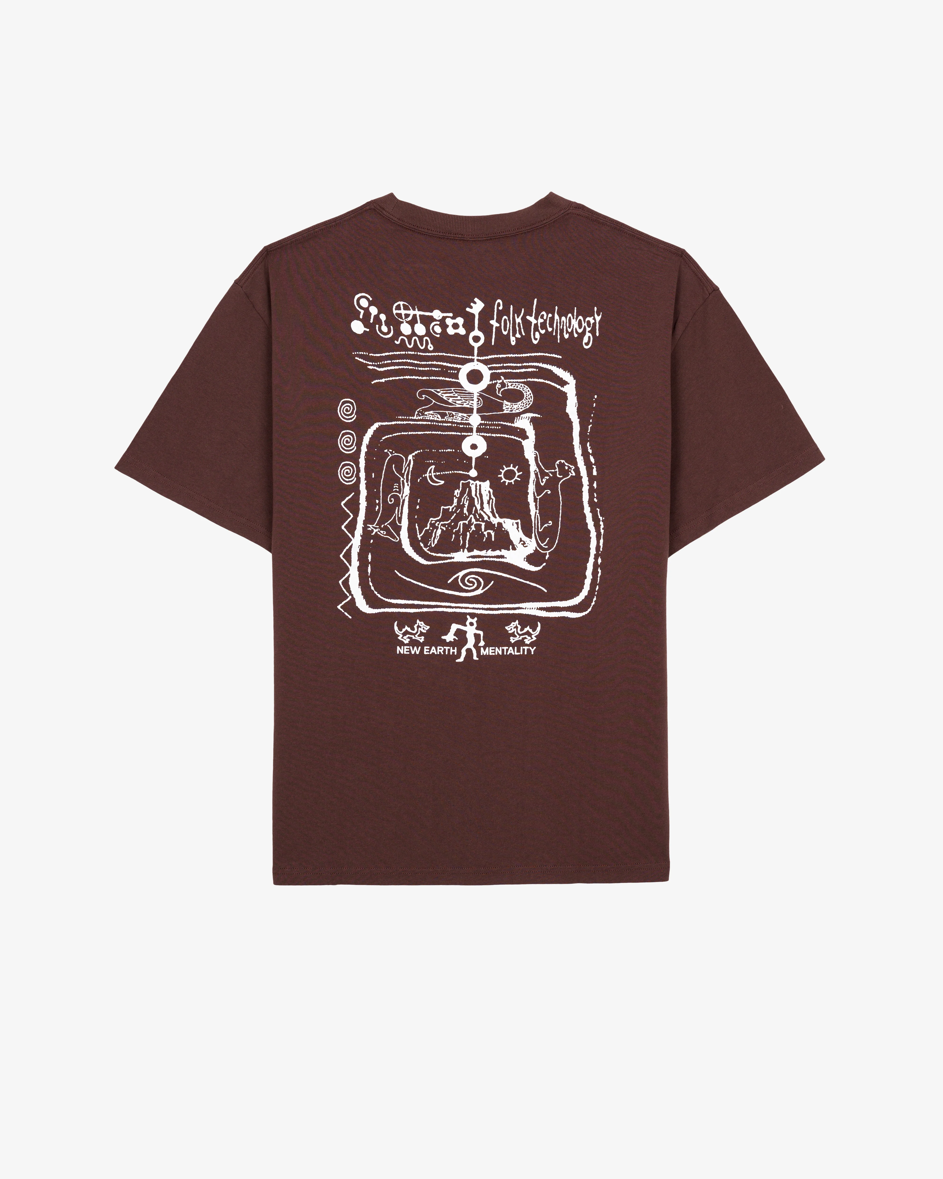 Brain Dead - Men's Ancient Knowledge T-Shirt - (Berry) - Image 2