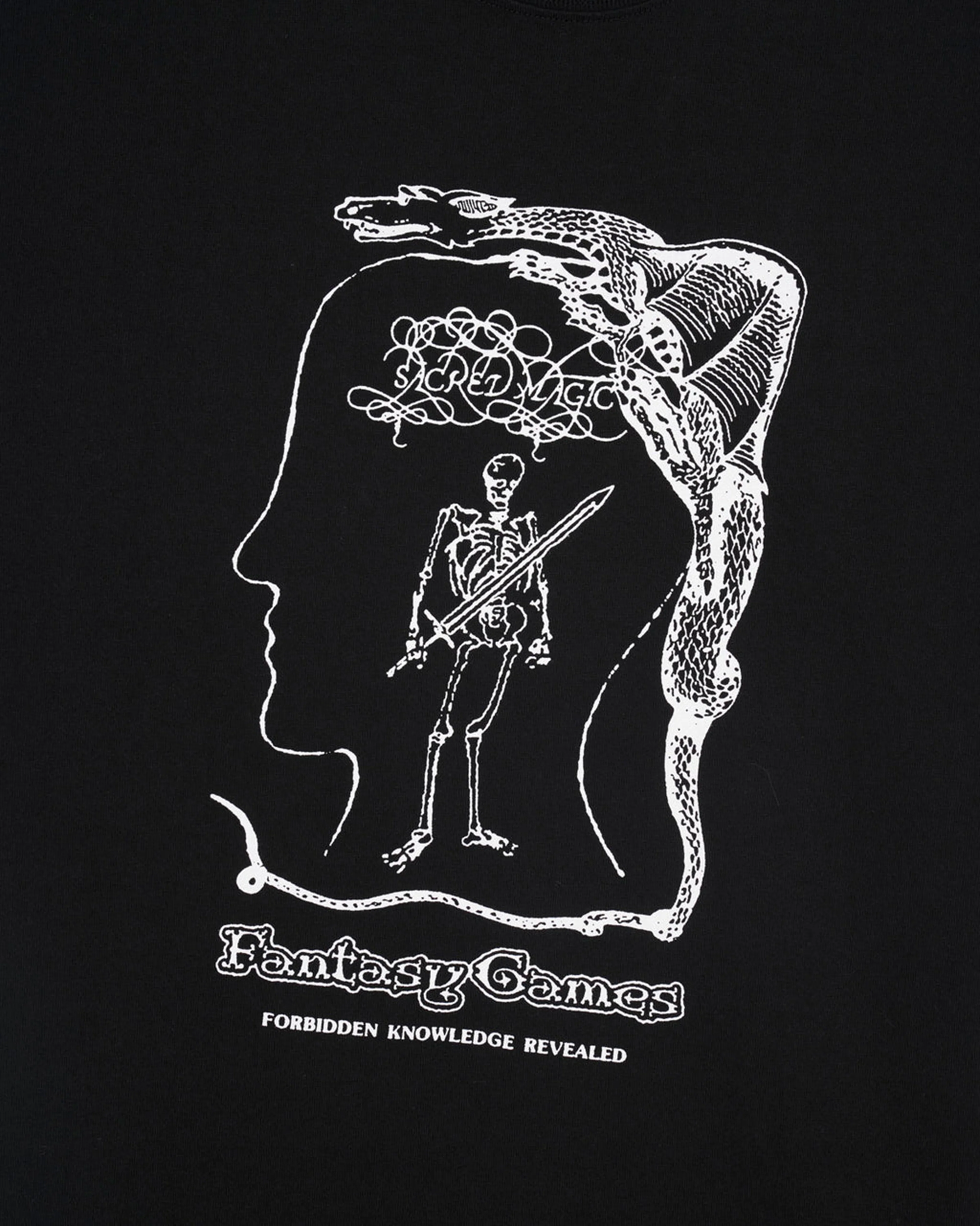 Brain Dead x Magic The Gathering - Men's Fantasy Games Sacred Magic T-Shirt - (Black) - Image 2