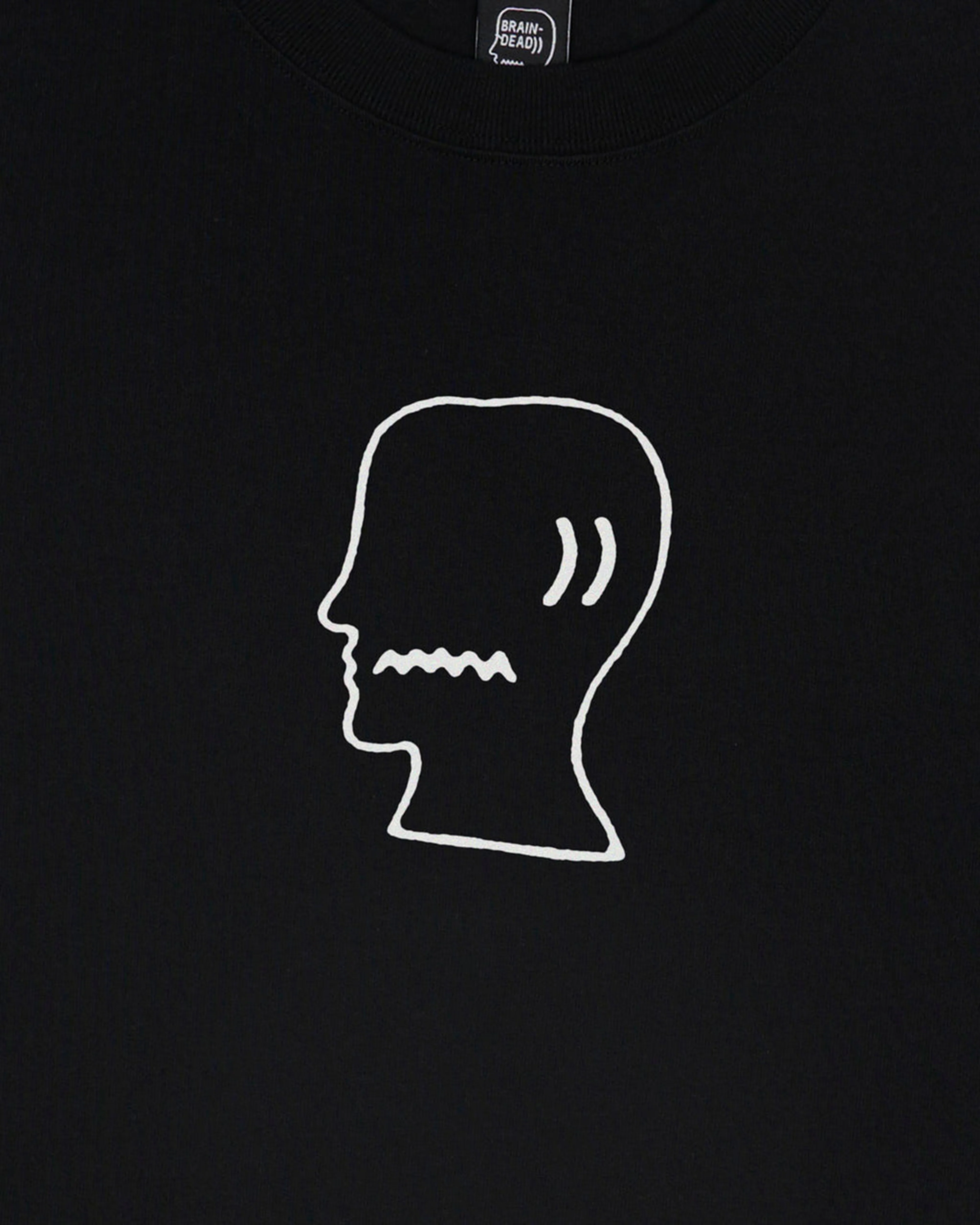 Brain Dead - Men's Logohead T-Shirt - (Black) - Image 2