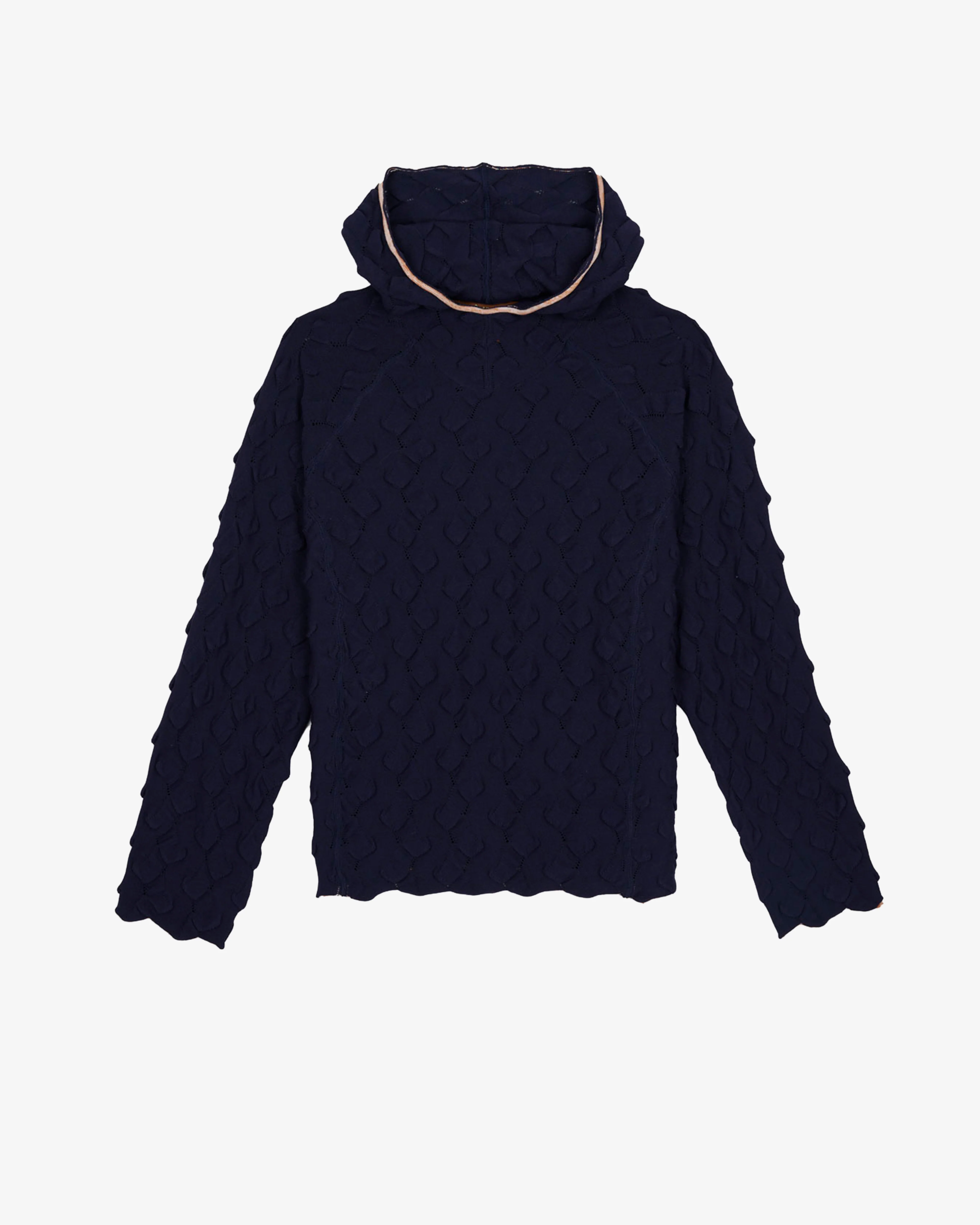 Brain Dead - Men's Bubble Knit Hoodie - (Blue)
