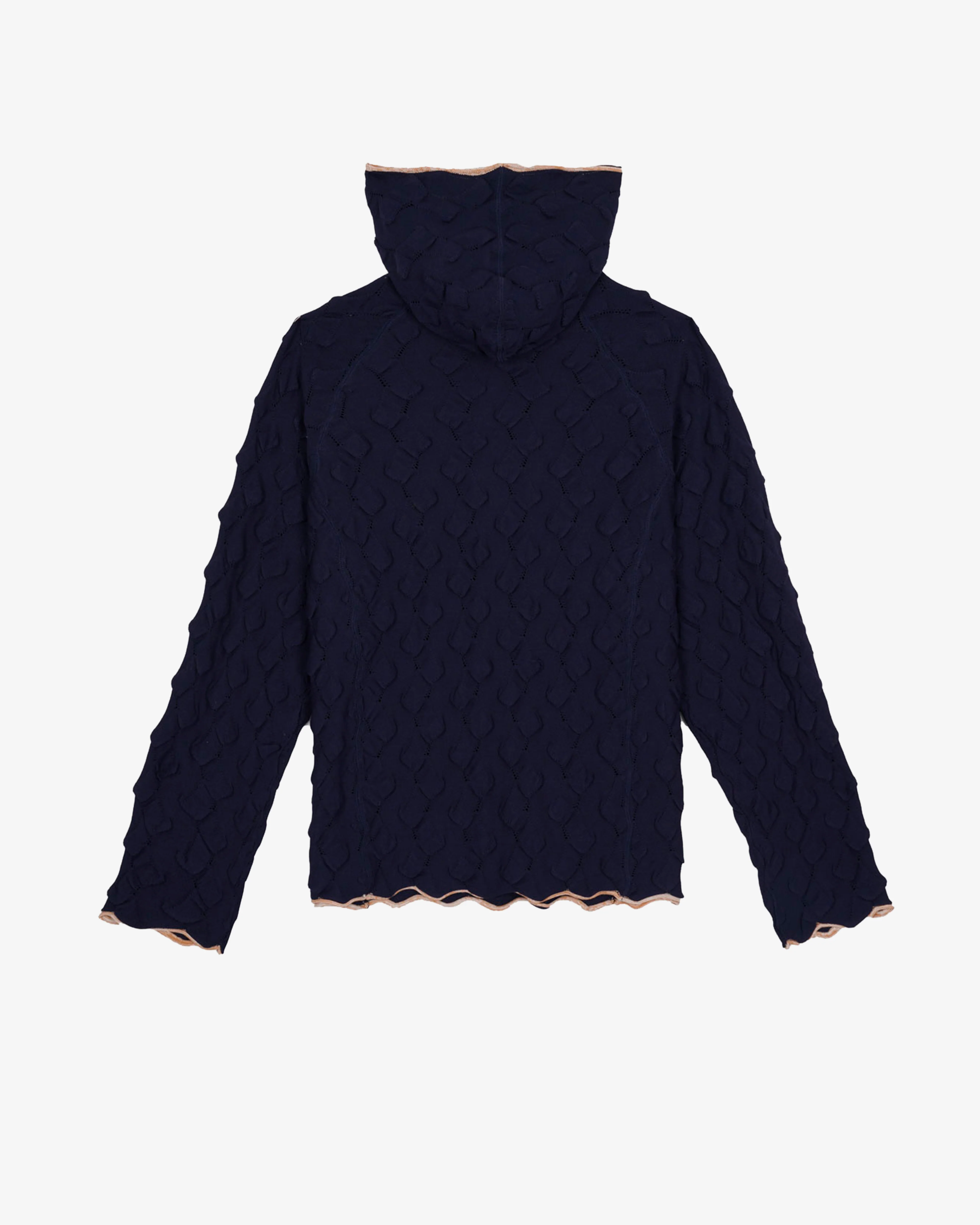Brain Dead - Men's Bubble Knit Hoodie - (Blue) - Image 2