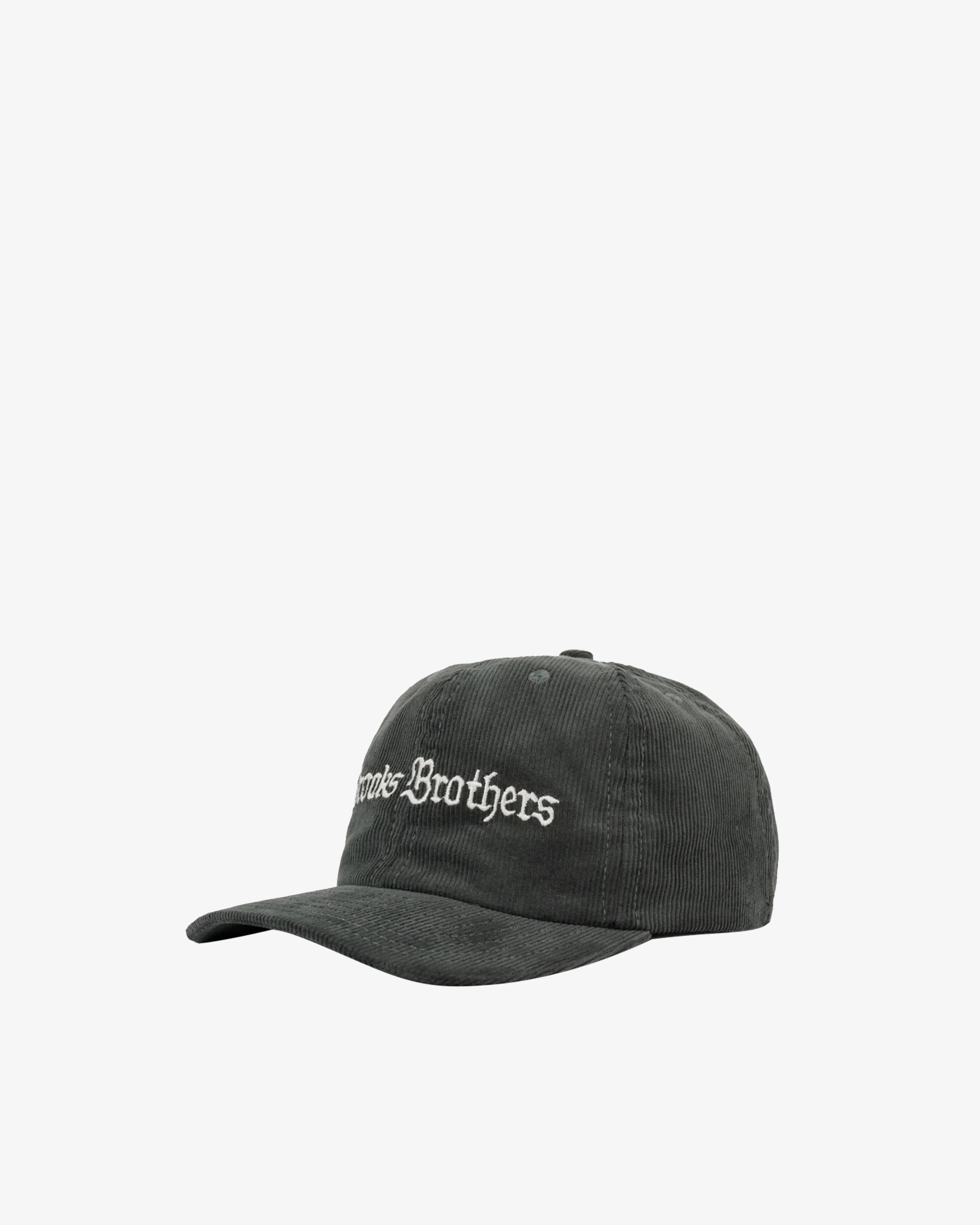Brain Dead - Brooks Brothers Men's California 6 Panel Corduroy Hat - (Forest Green) - Image 2