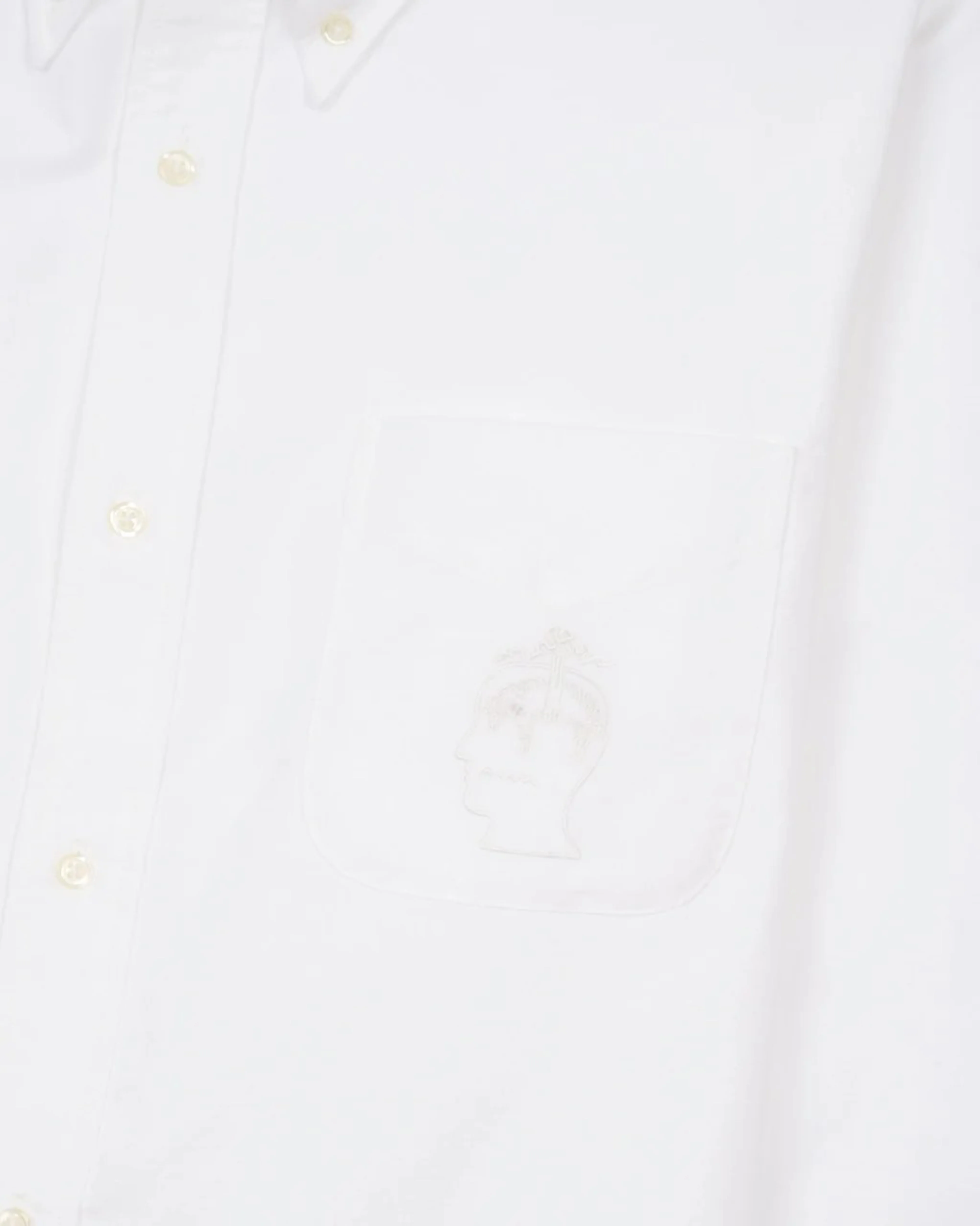 Brain Dead - Brooks Brothers Men's California Selvedge Oxford Button Up - (White) - Image 3