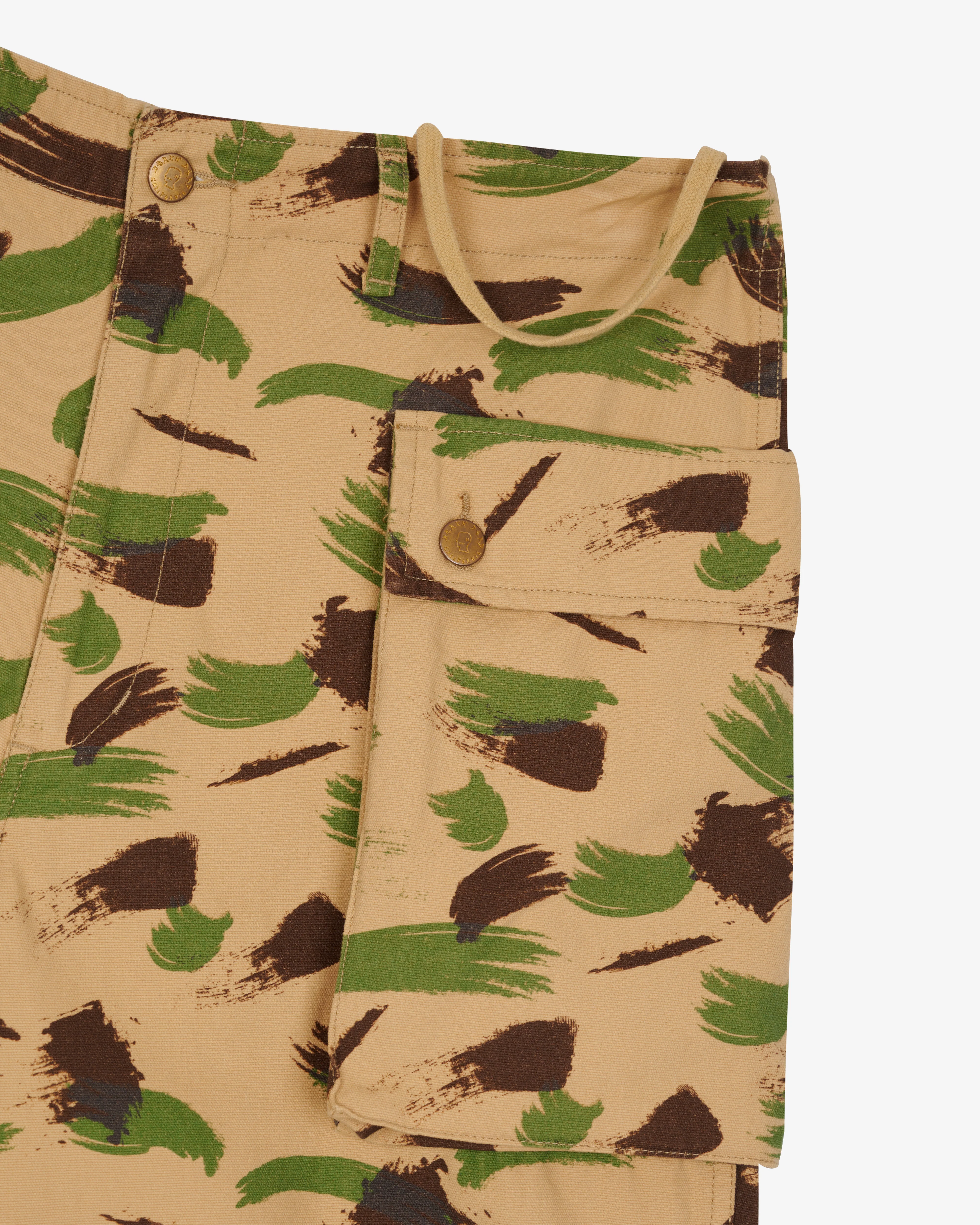 Brain Dead - Men's Canvas Overpant - (Brushstroke Camo) - Image 3