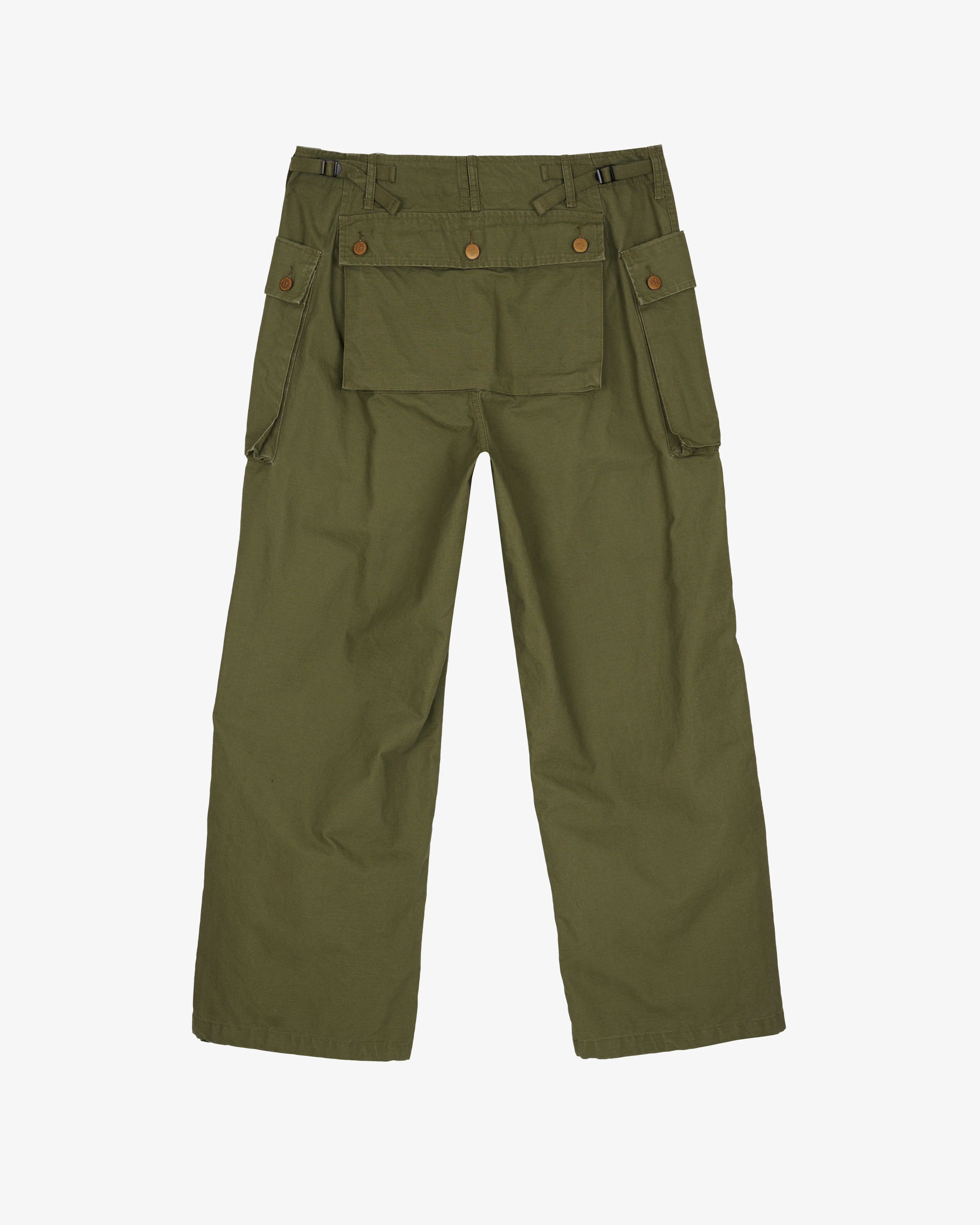 Brain Dead - Men's Canvas Overpant - (Army) - Image 2