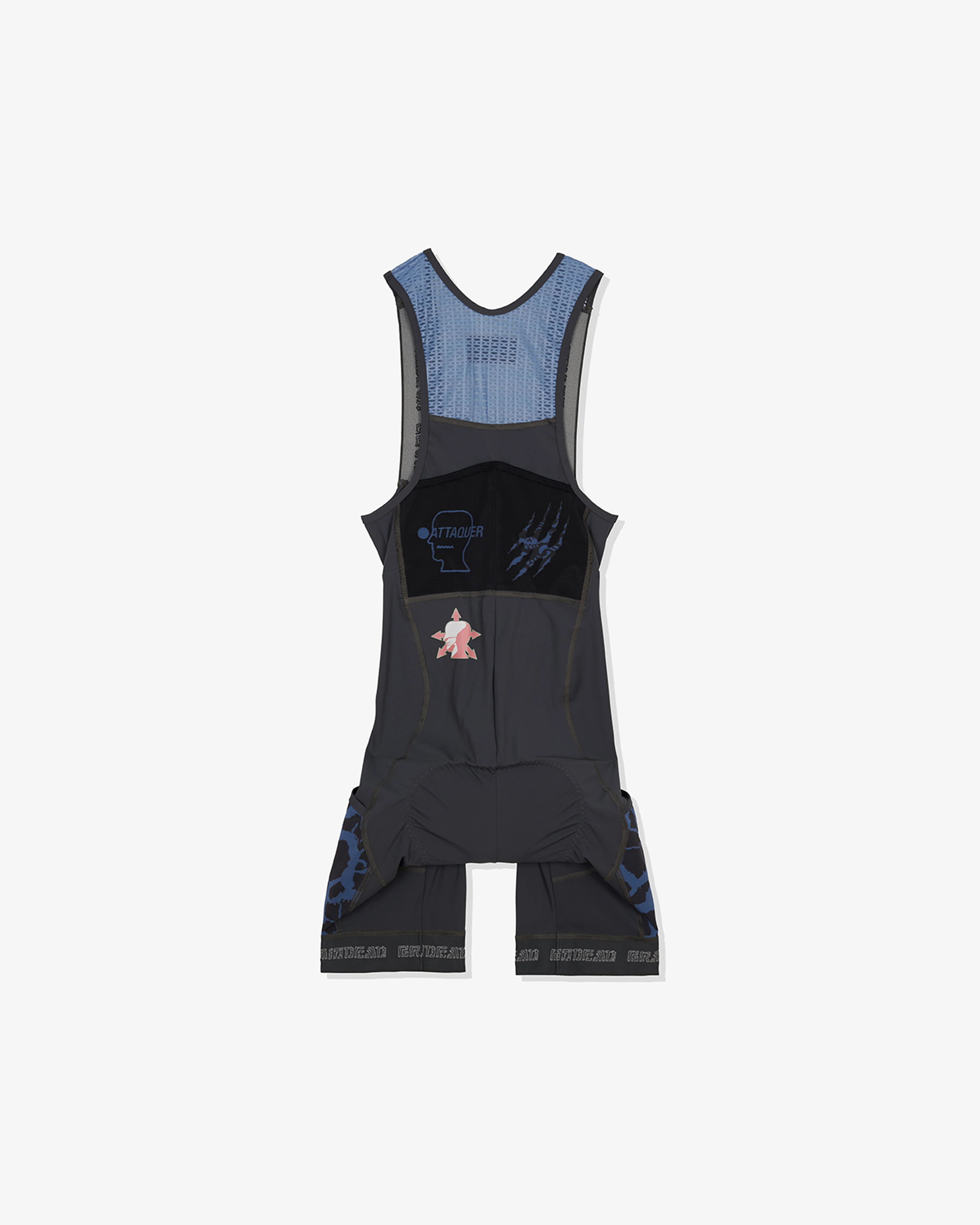 Brain Dead x Attaquer - Men's Cargo Bib - (Blue/Multi) - Image 2