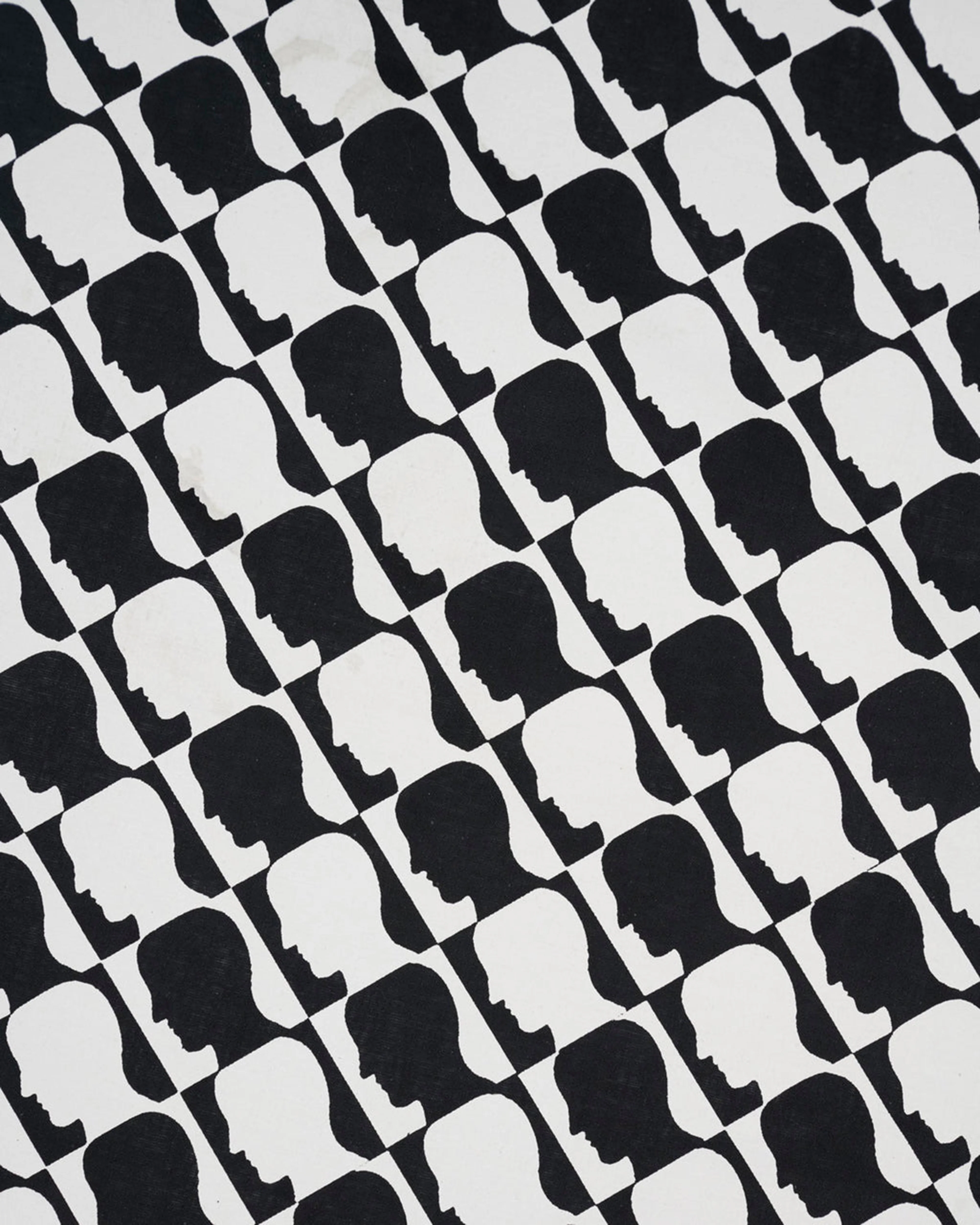 Brain Dead - Checkered Logohead Bandana - (Black) - Image 2