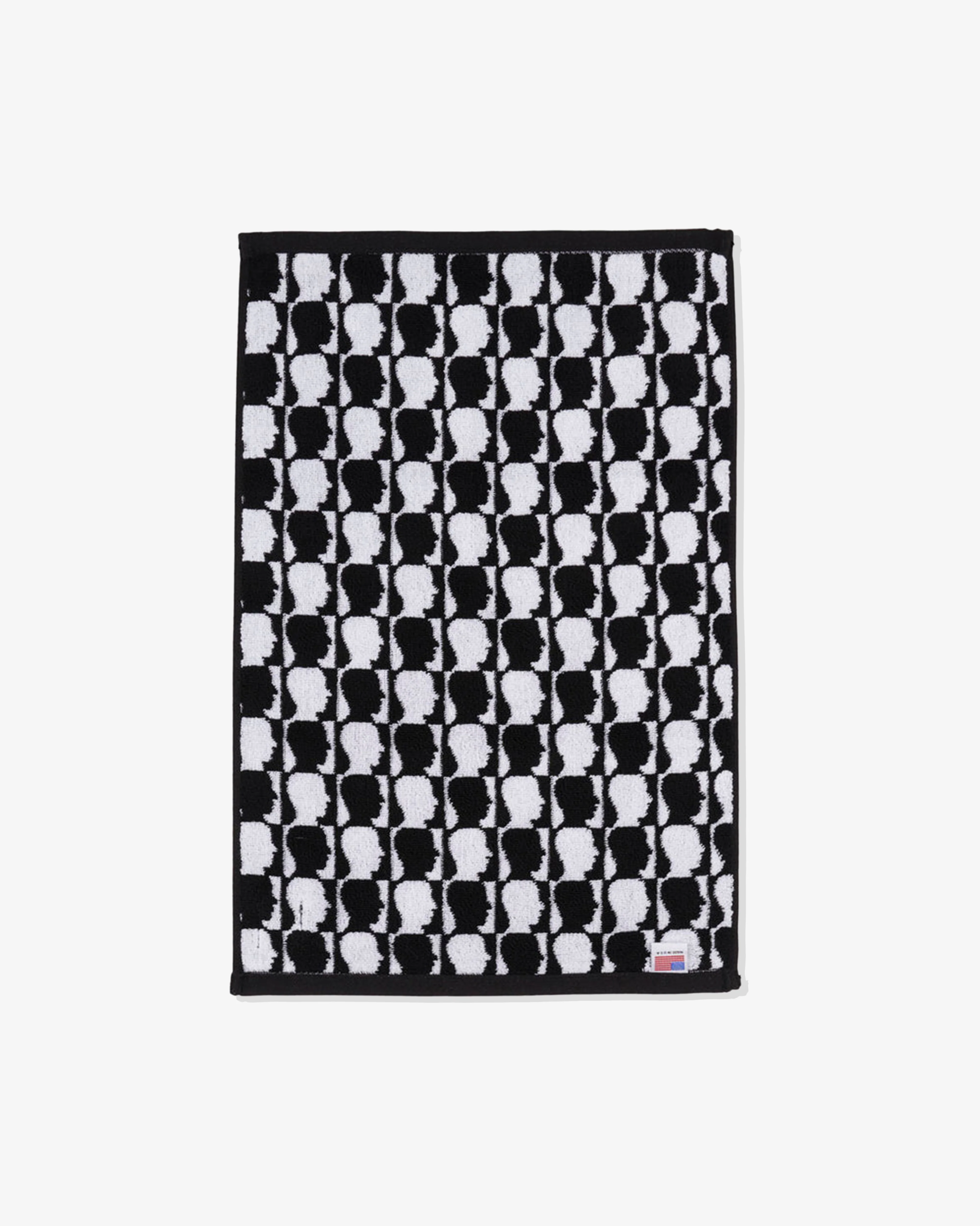 Brain Dead - Checkered Logohead Hand Towel - (Black) - Image 3