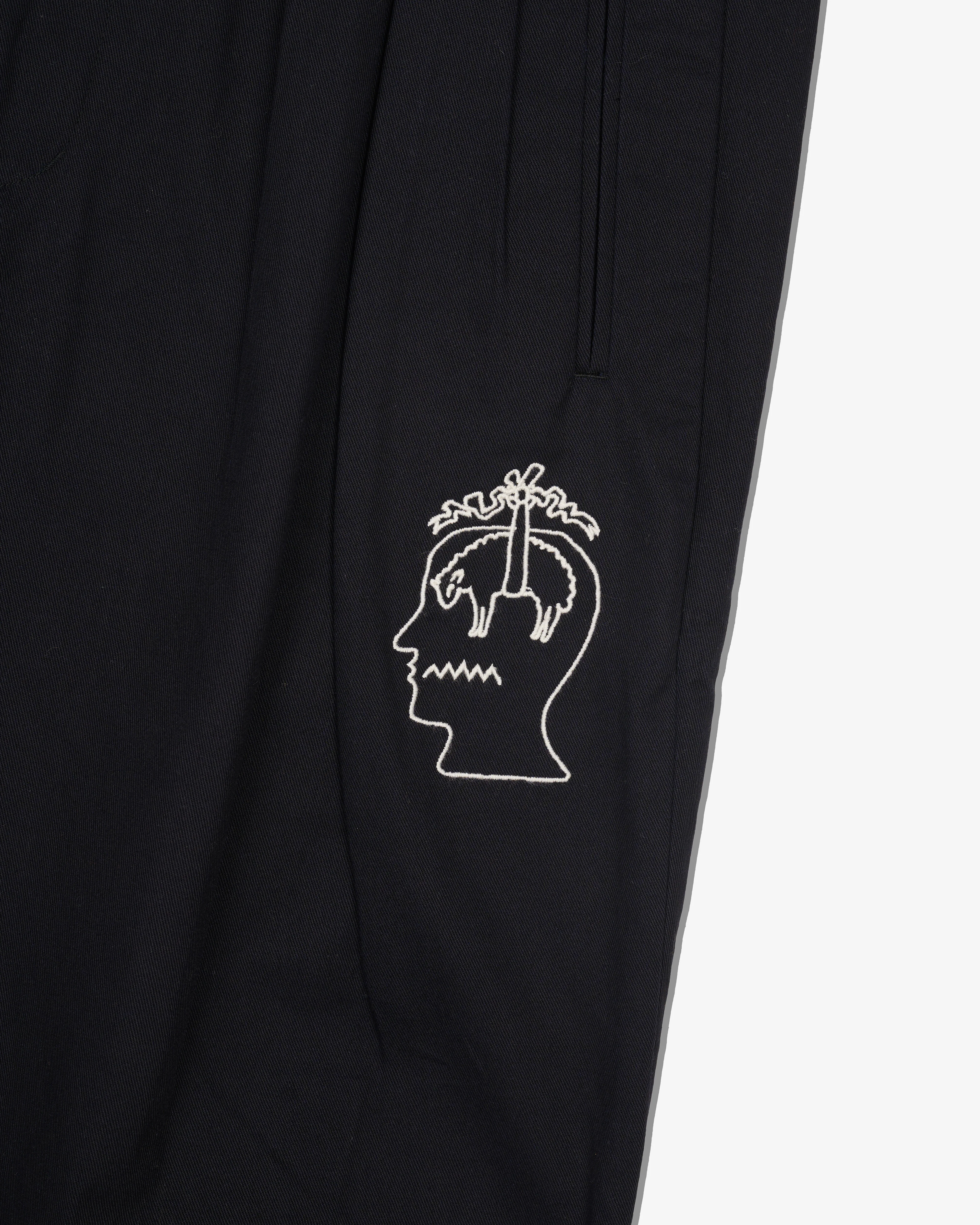 Brain Dead - Brooks Brothers Men's California Pleated Chino Trousers - (Black) - Image 3